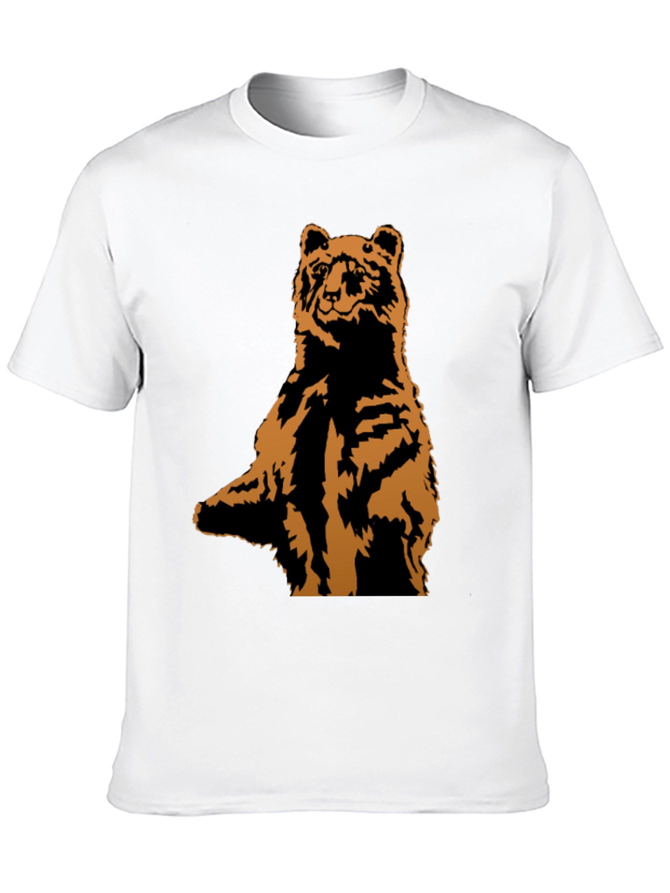 Black Cool Bear Graphic Tee - Black Short Sleeve T-Shirt view 10