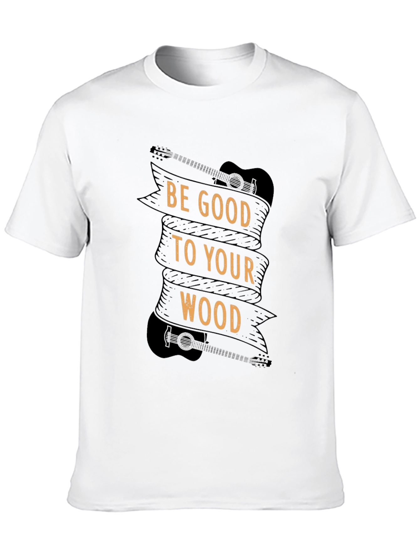 Black Be Good To Your Wood - Guitar T-Shirt view 10