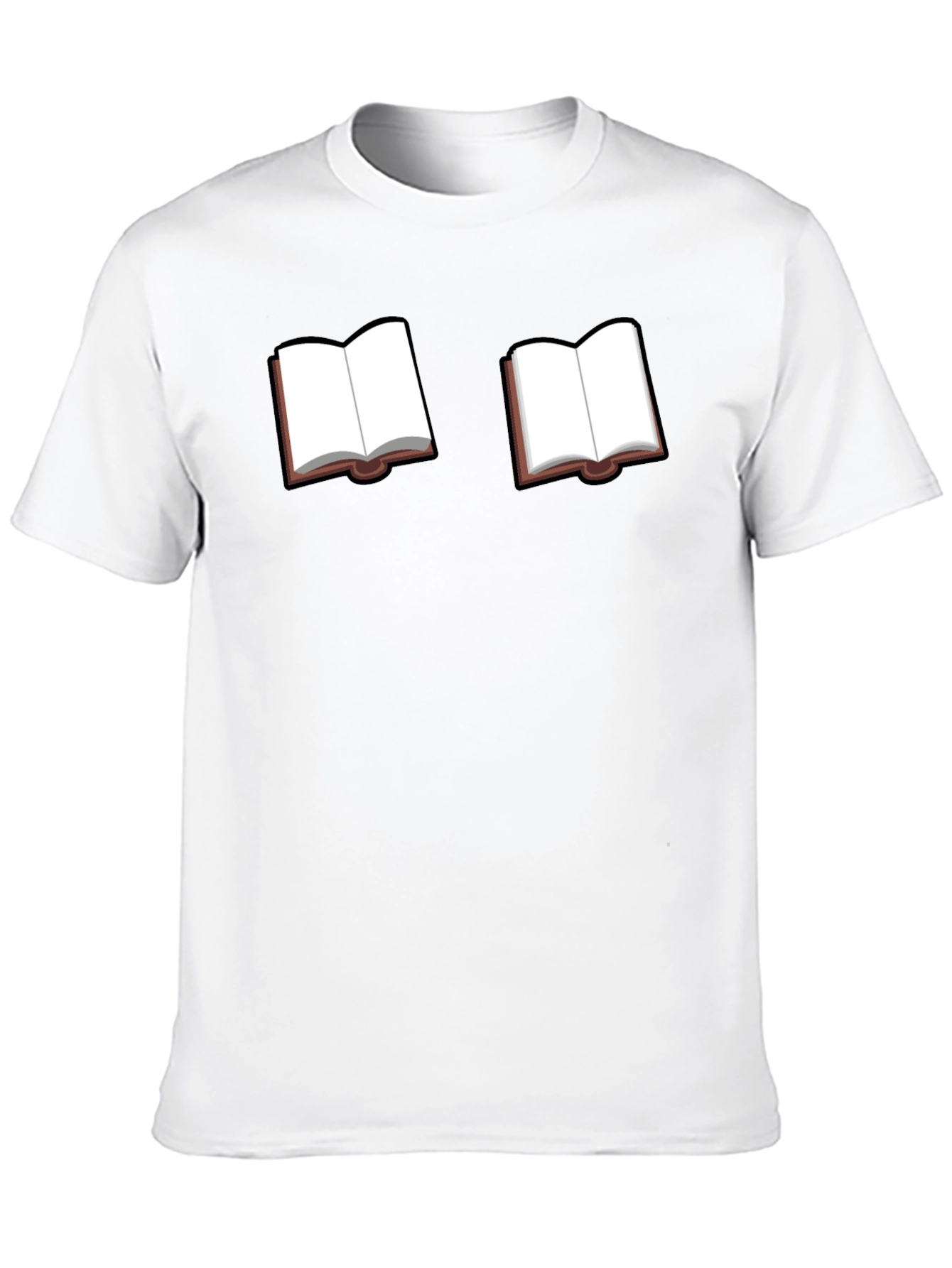 Black Bookworm Black Tee - Novelty Book Graphic T-Shirt view 10