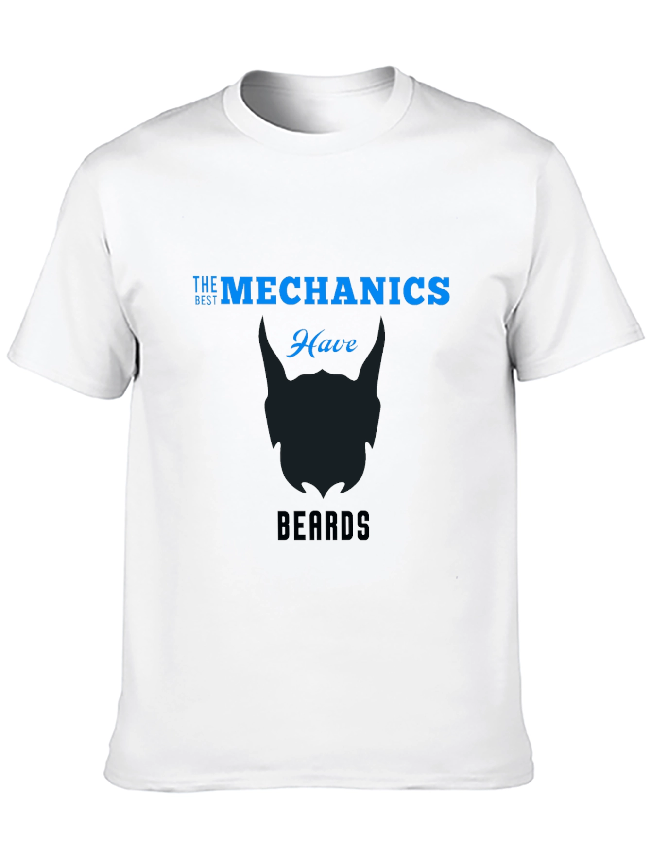 Black Mechanics with Beards Black T-Shirt view 10