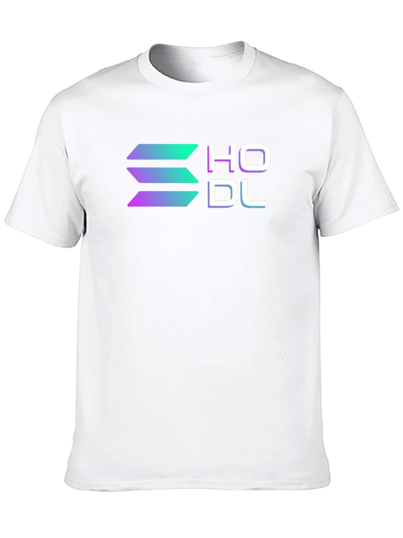 Black HODL Solana Crypto Black T-Shirt view 10