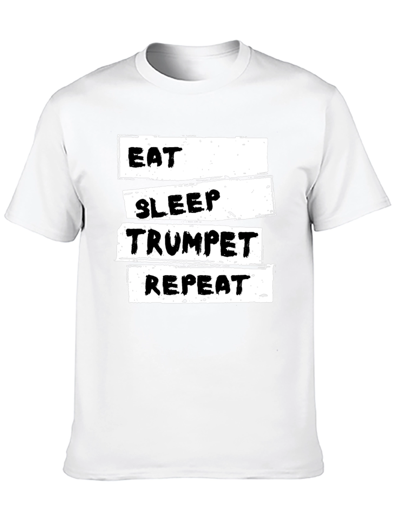 Black Eat Sleep Trumpet Repeat T-Shirt view 10