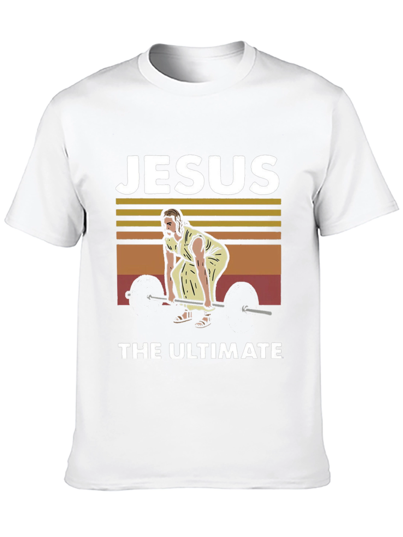 Black Jesus The Ultimate Weightlifter Graphic Tee view 10