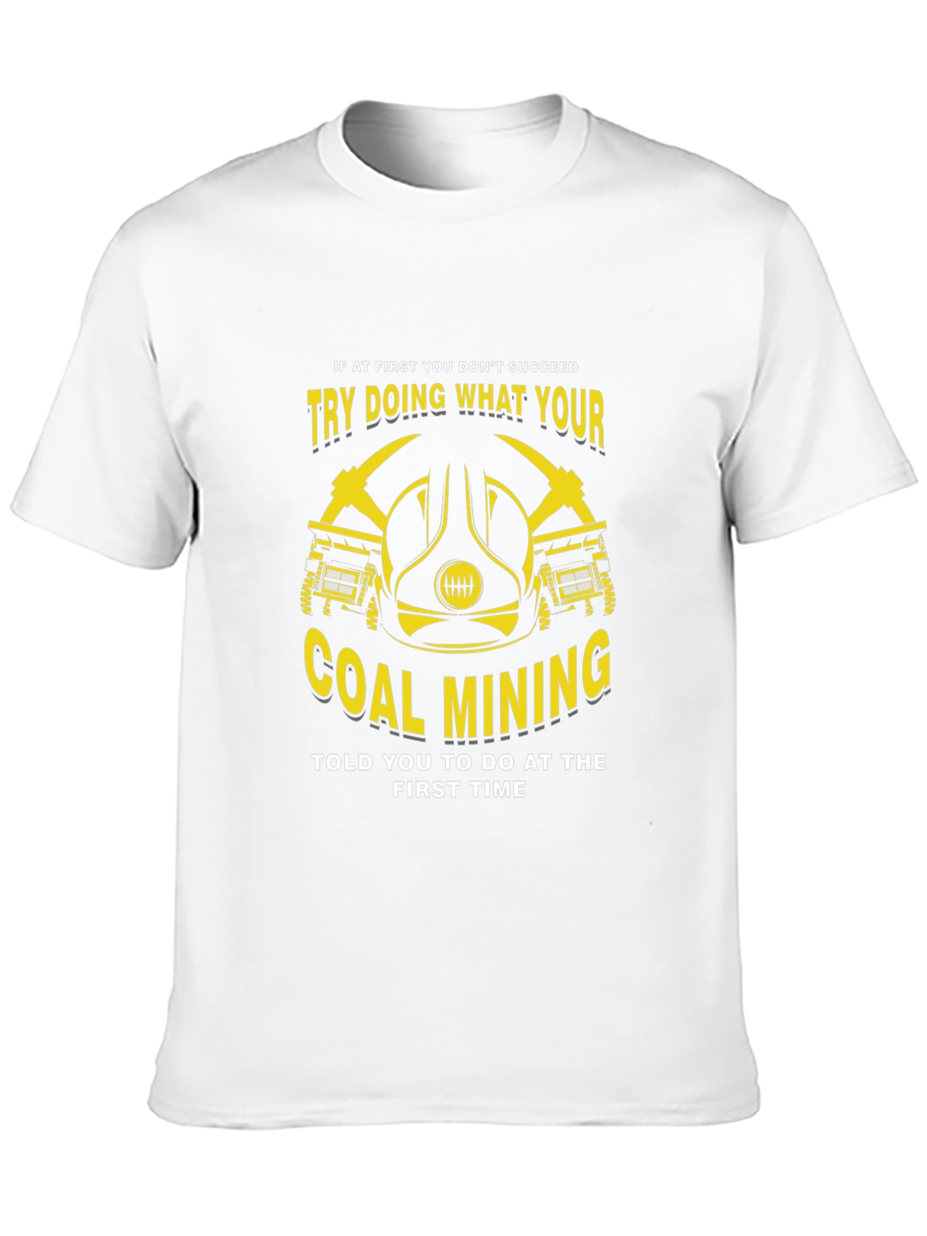 Black Coal Mining Graphic Tee - Funny Work Shirt view 10