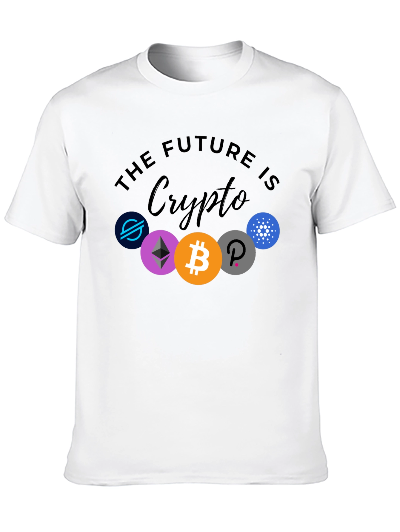 Black The Future is Crypto Black Graphic Tee view 10