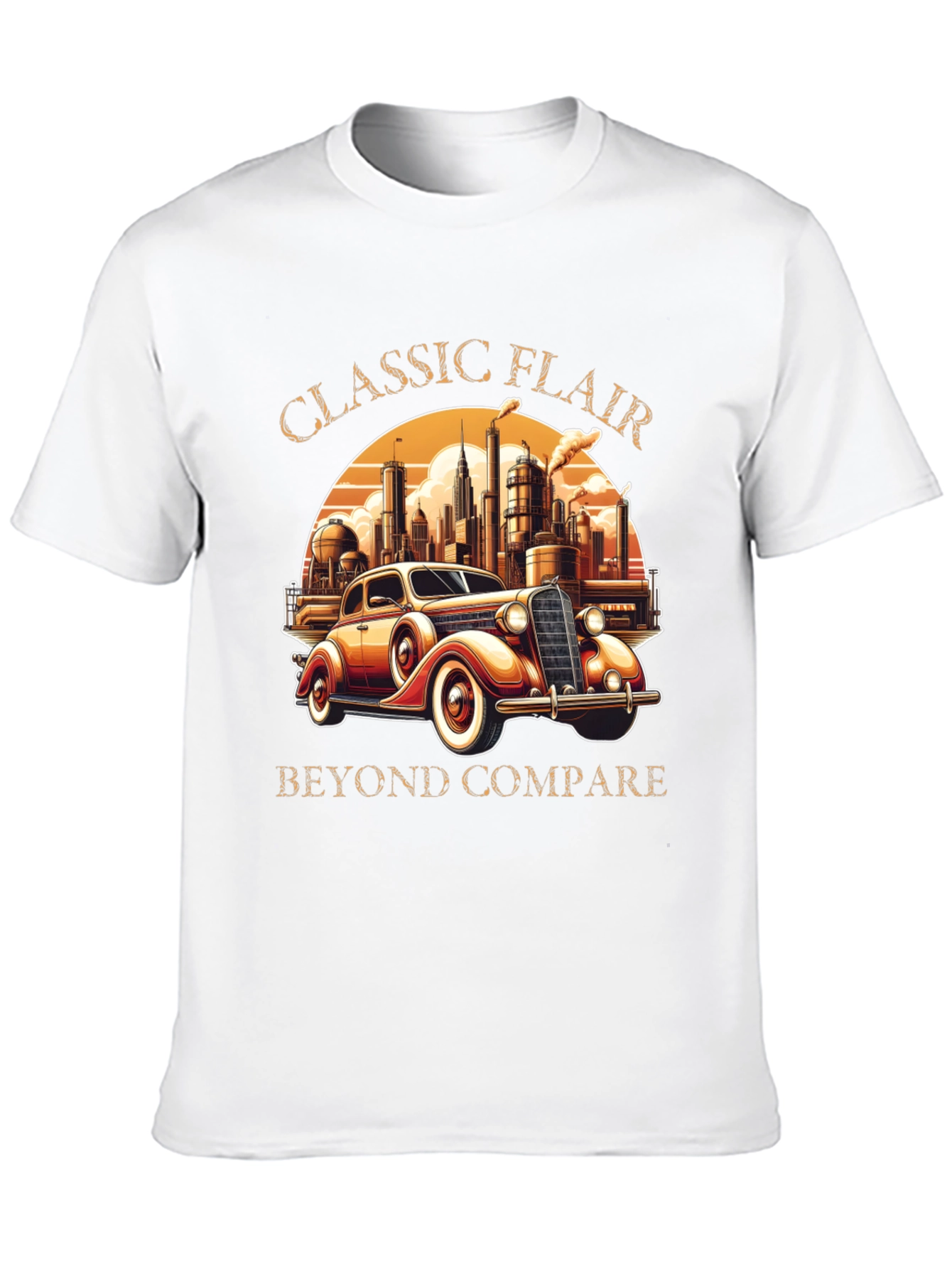 Black Classic Flair Car Graphic T-Shirt view 10