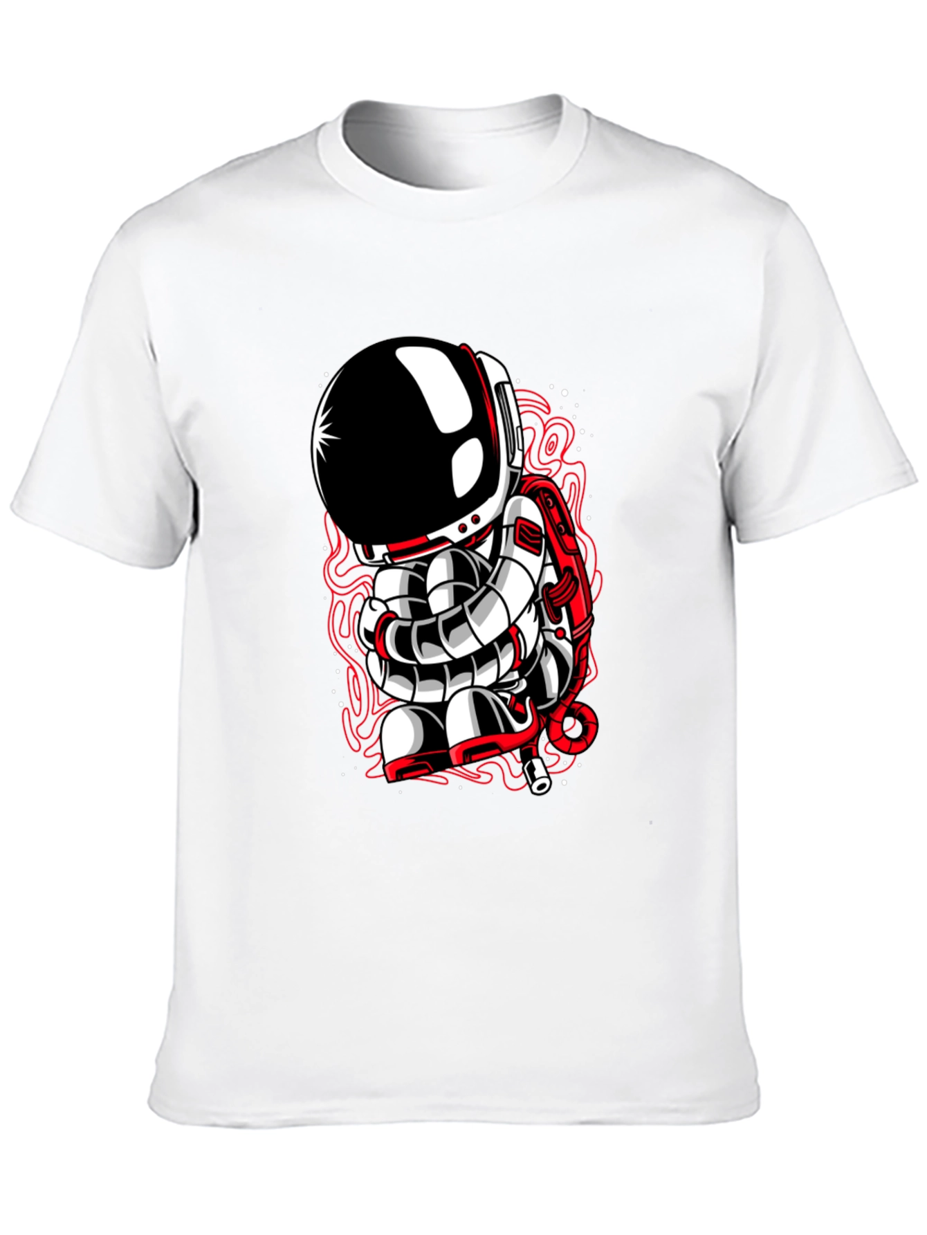 Black Astronaut Graphic Tee - Unique Spaceman Design view 10
