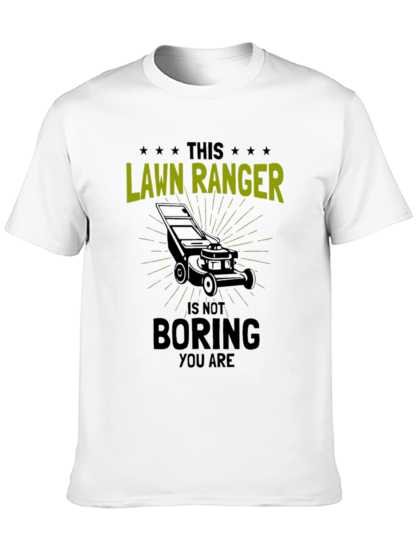 Black Lawn Ranger T-Shirt - Funny Gardening Tee view 10