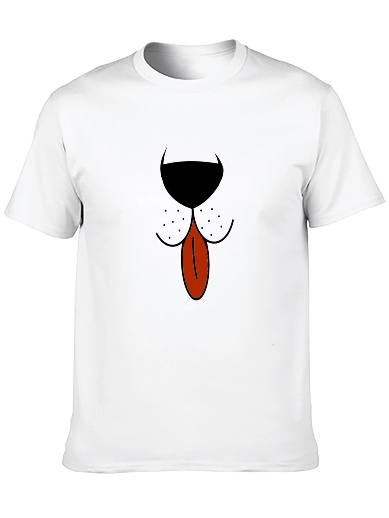 Black Dog Face Graphic Tee - Cute Animal Lover Shirt view 10