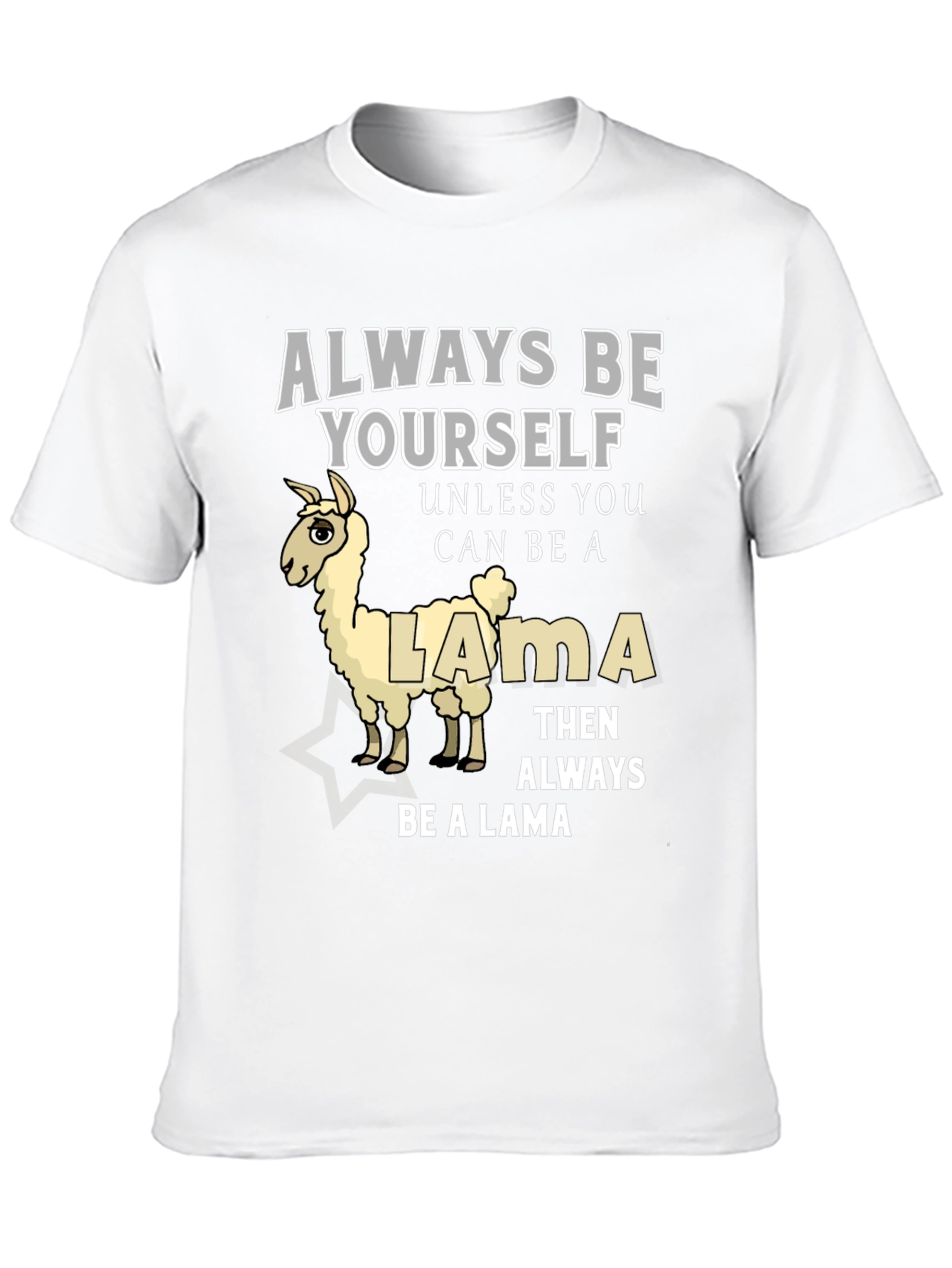 Black Always Be Yourself Unless You Can Be A Llama T-Shirt view 10