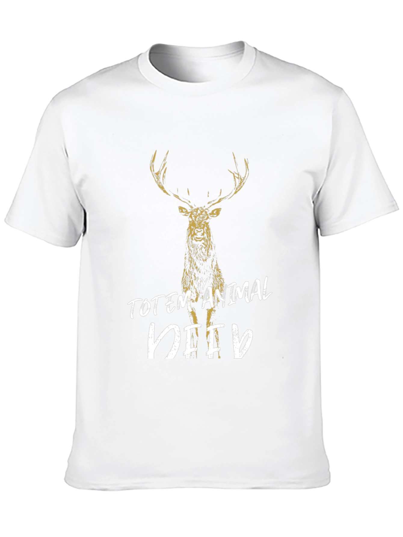 Black My Totem Animal Deer T-Shirt view 10