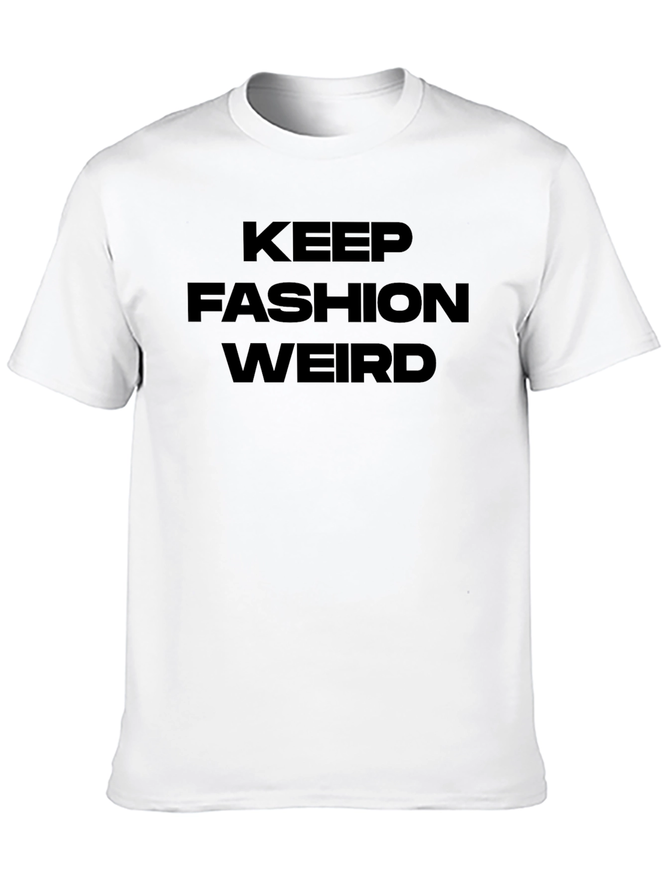 Black Keep Fashion Weird Black Graphic Tee view 10