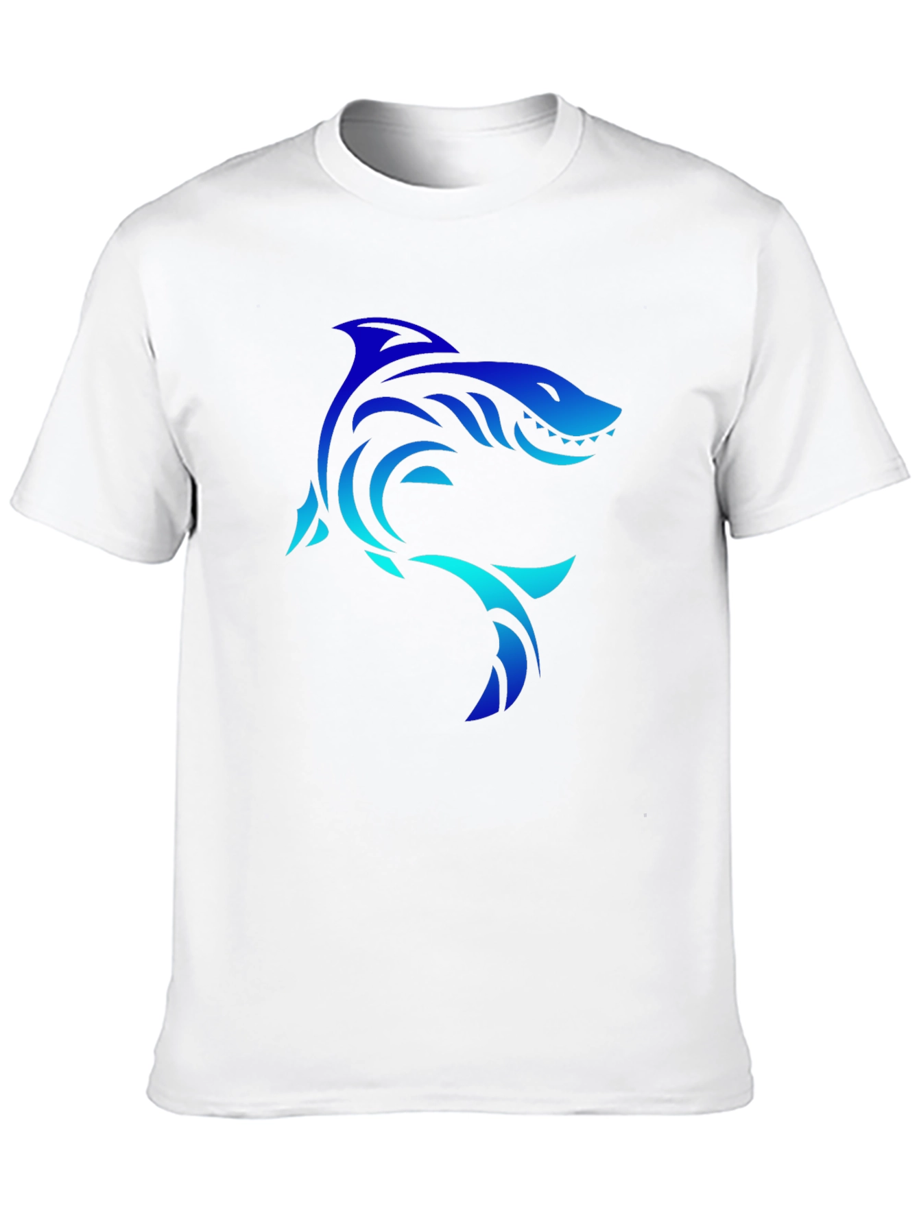 Black Shark Graphic Black Tee - Cool, Unique Design view 10