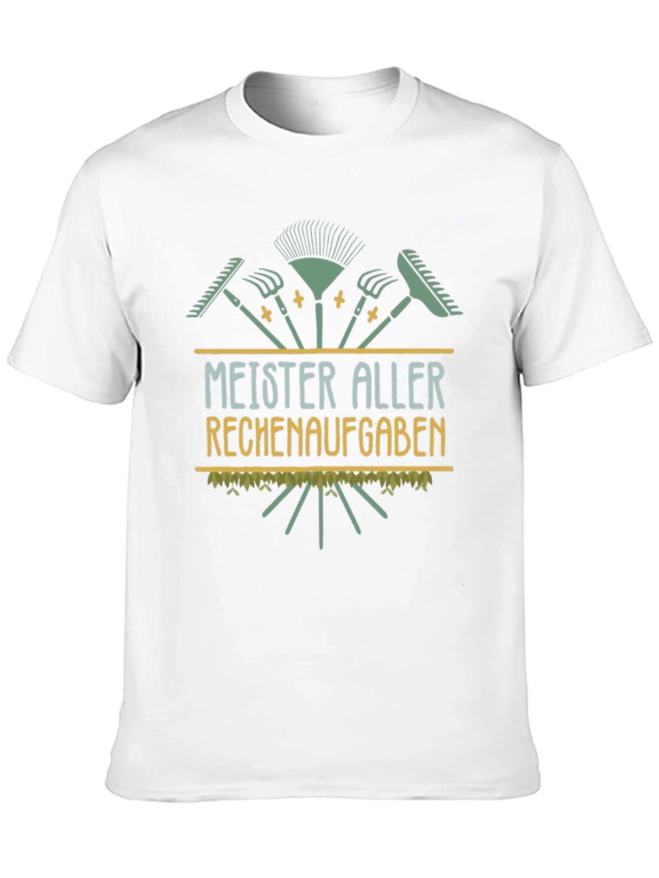 Black Meister Aller Rechenaufgaben Funny Gardening T-Shirt view 10