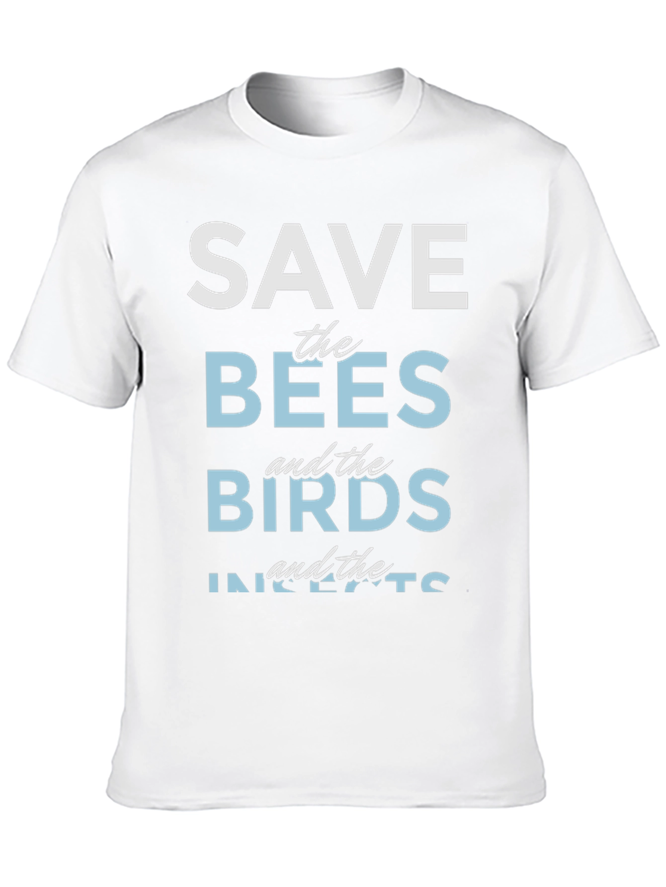 Black Save the Bees, Birds, and Insects T-Shirt view 10