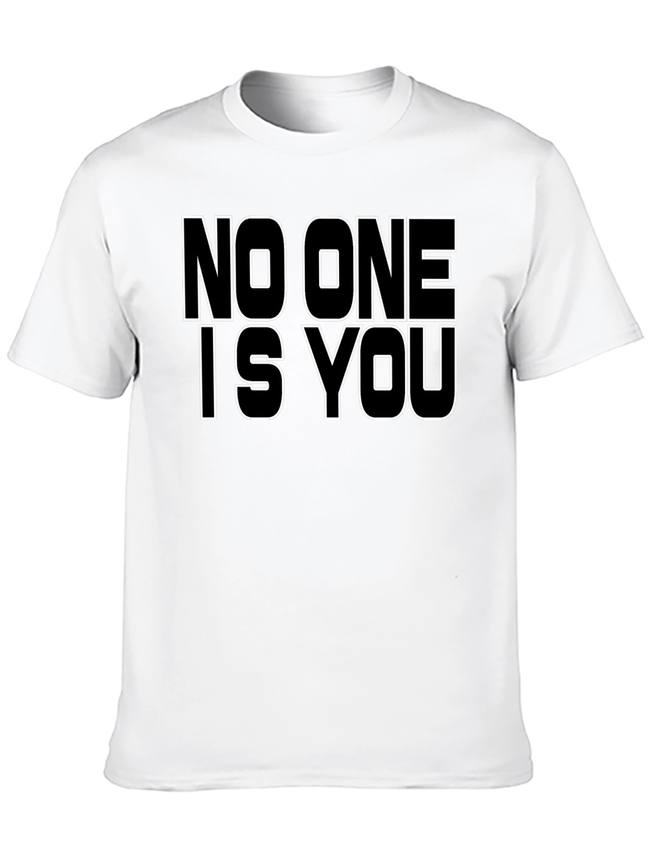 Black No One Is You Graphic Tee - Black view 10