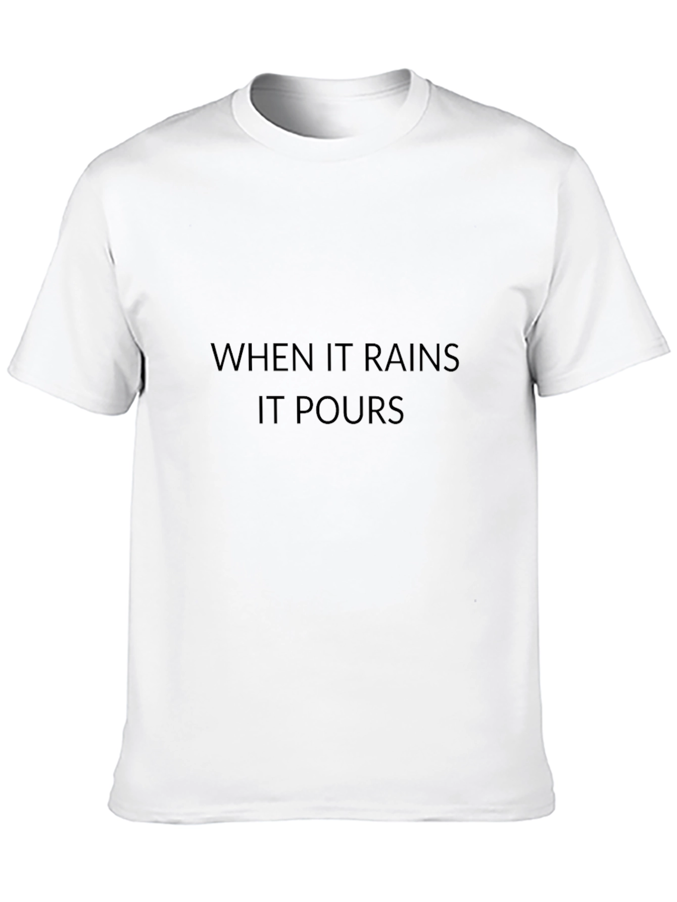 Black When It Rains It Pours Tee - Soft Cotton Blend view 10