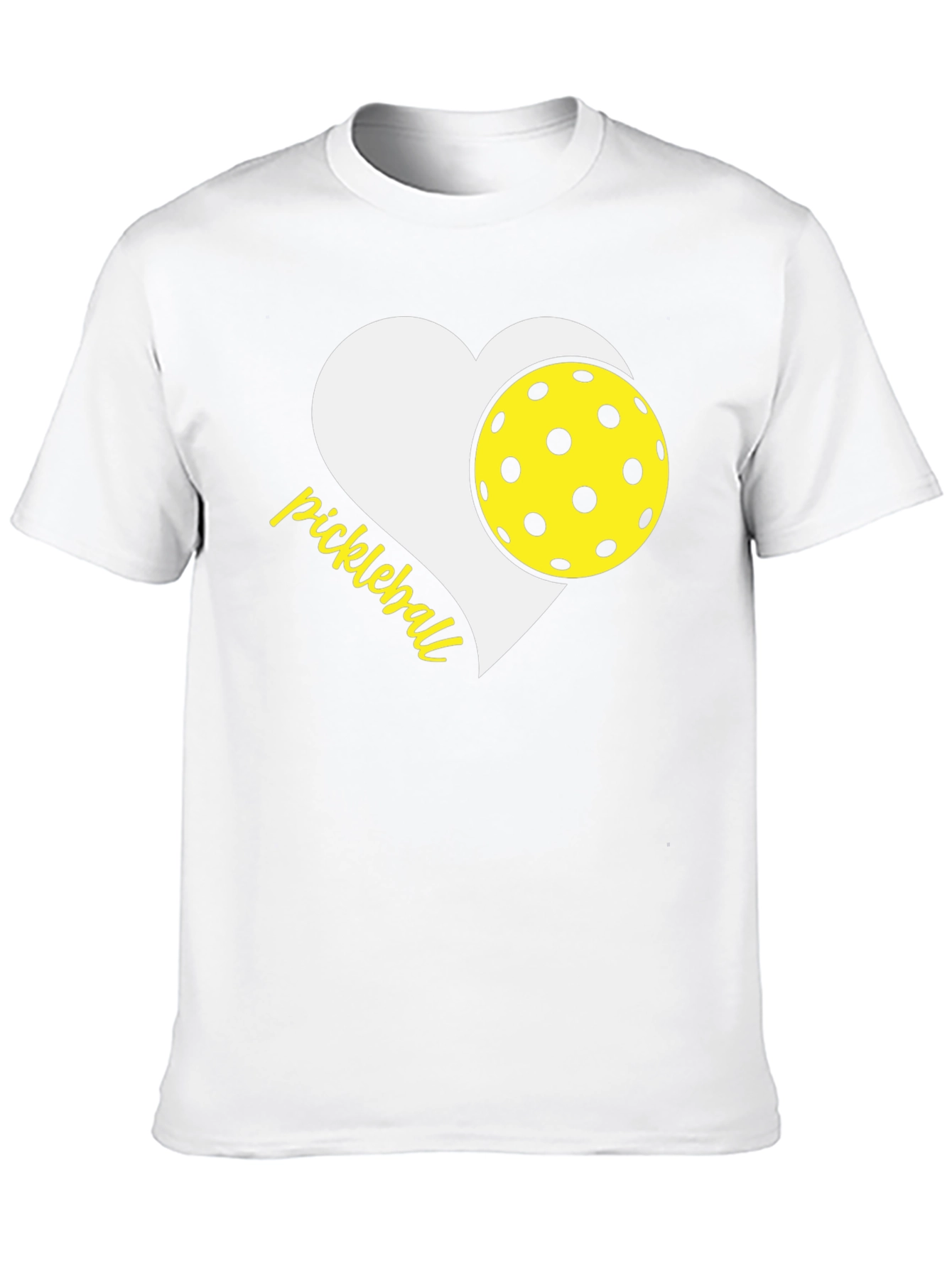 Black Pickleball Heart T-Shirt - Love the Game! view 10