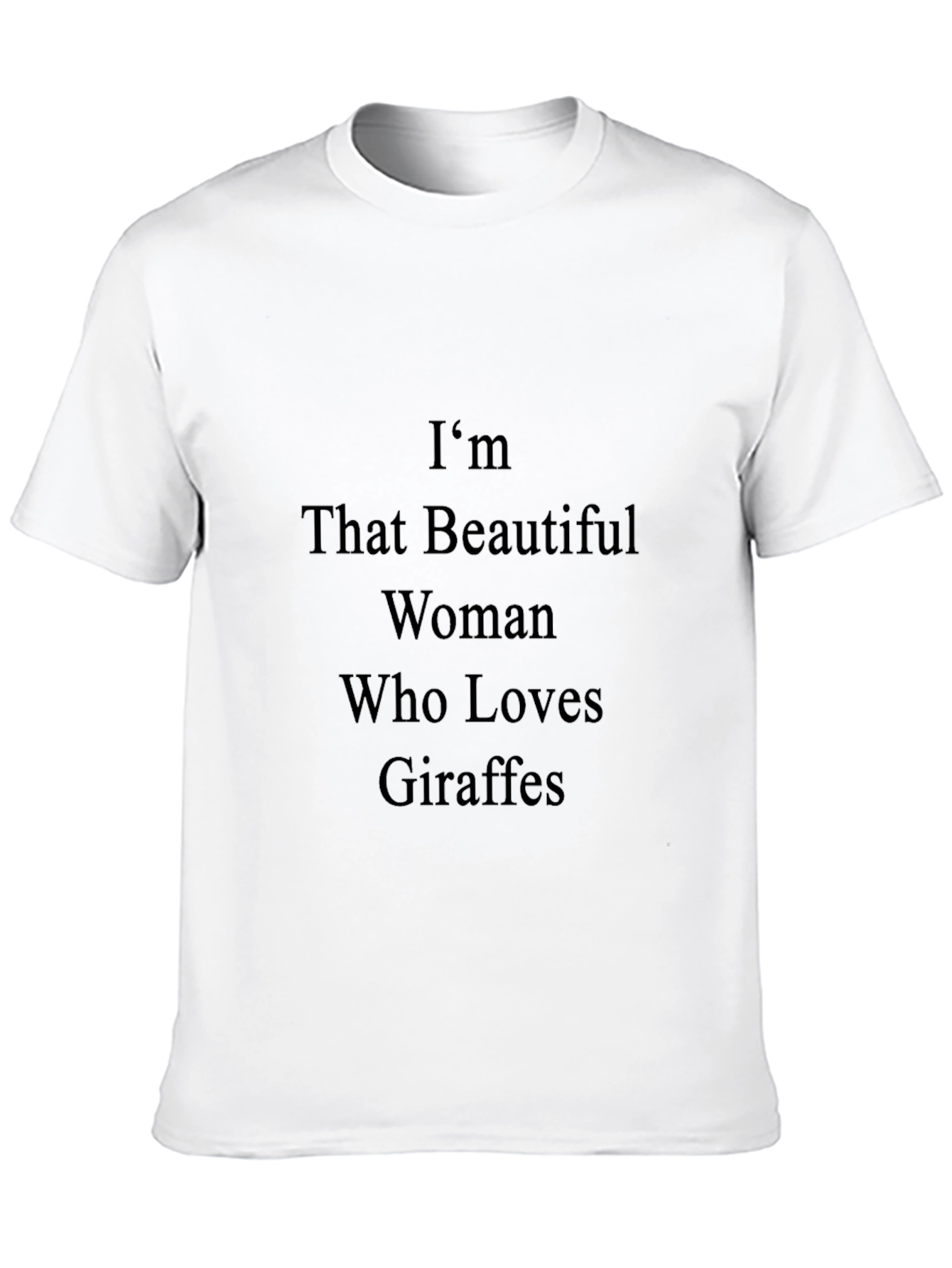 Black I'm That Beautiful Woman Who Loves Giraffes T-Shirt view 10