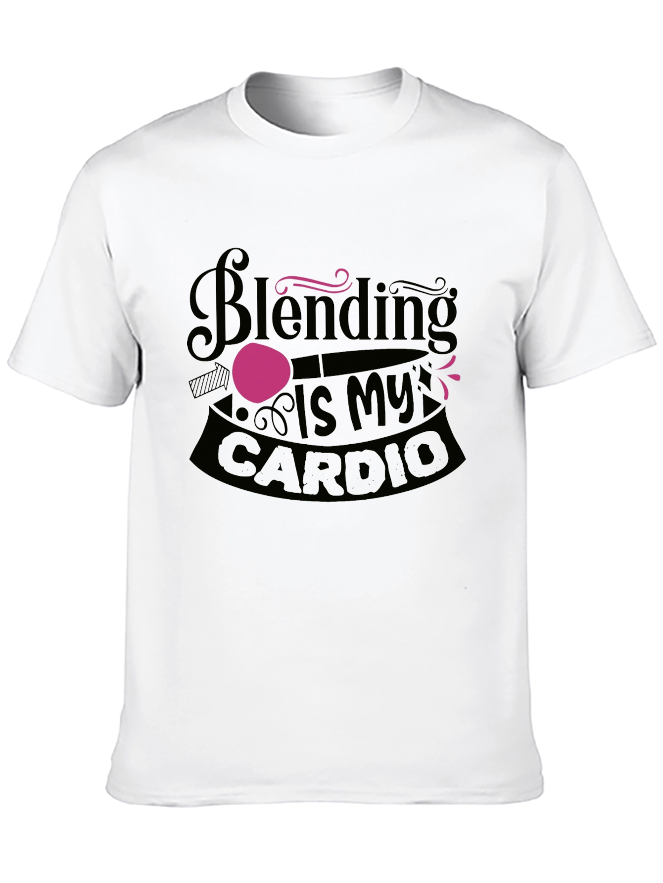 Black Blending Is My Cardio Black Graphic Tee view 10