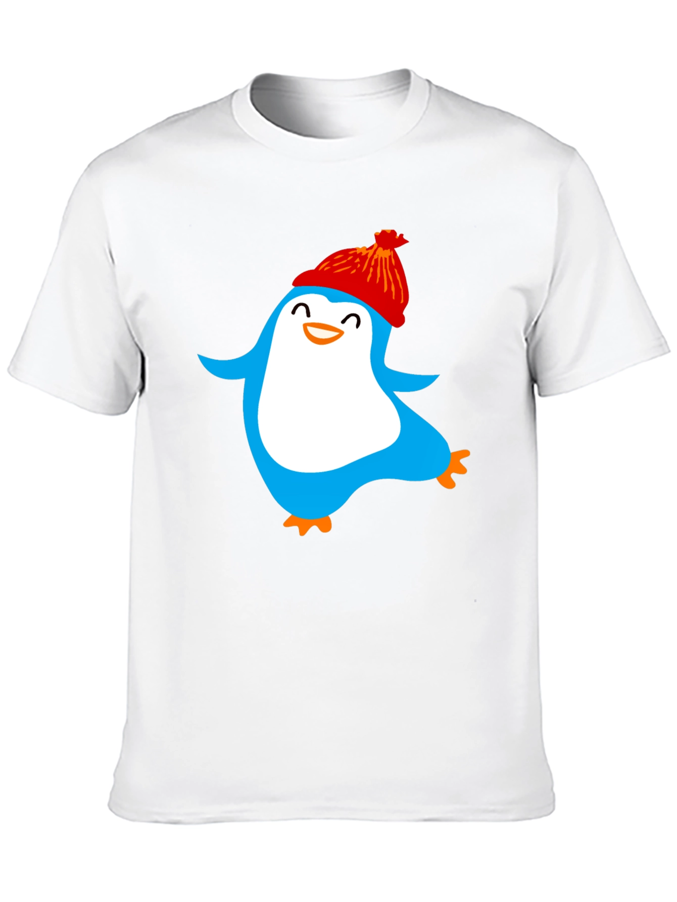 Black Fun Penguin Graphic Tee - Cozy Winter Style view 10