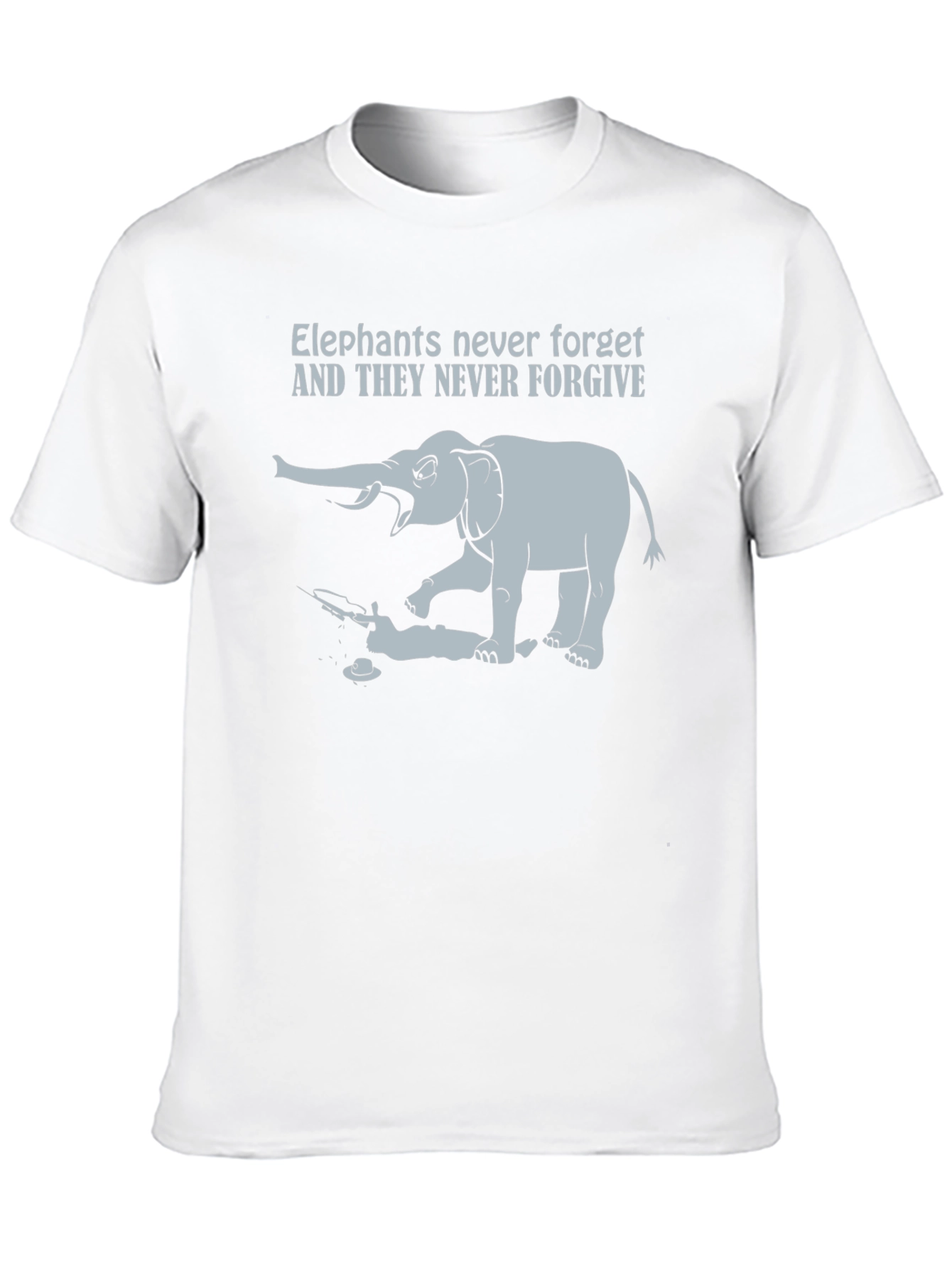 Black Elephant Never Forget Graphic T-Shirt view 10