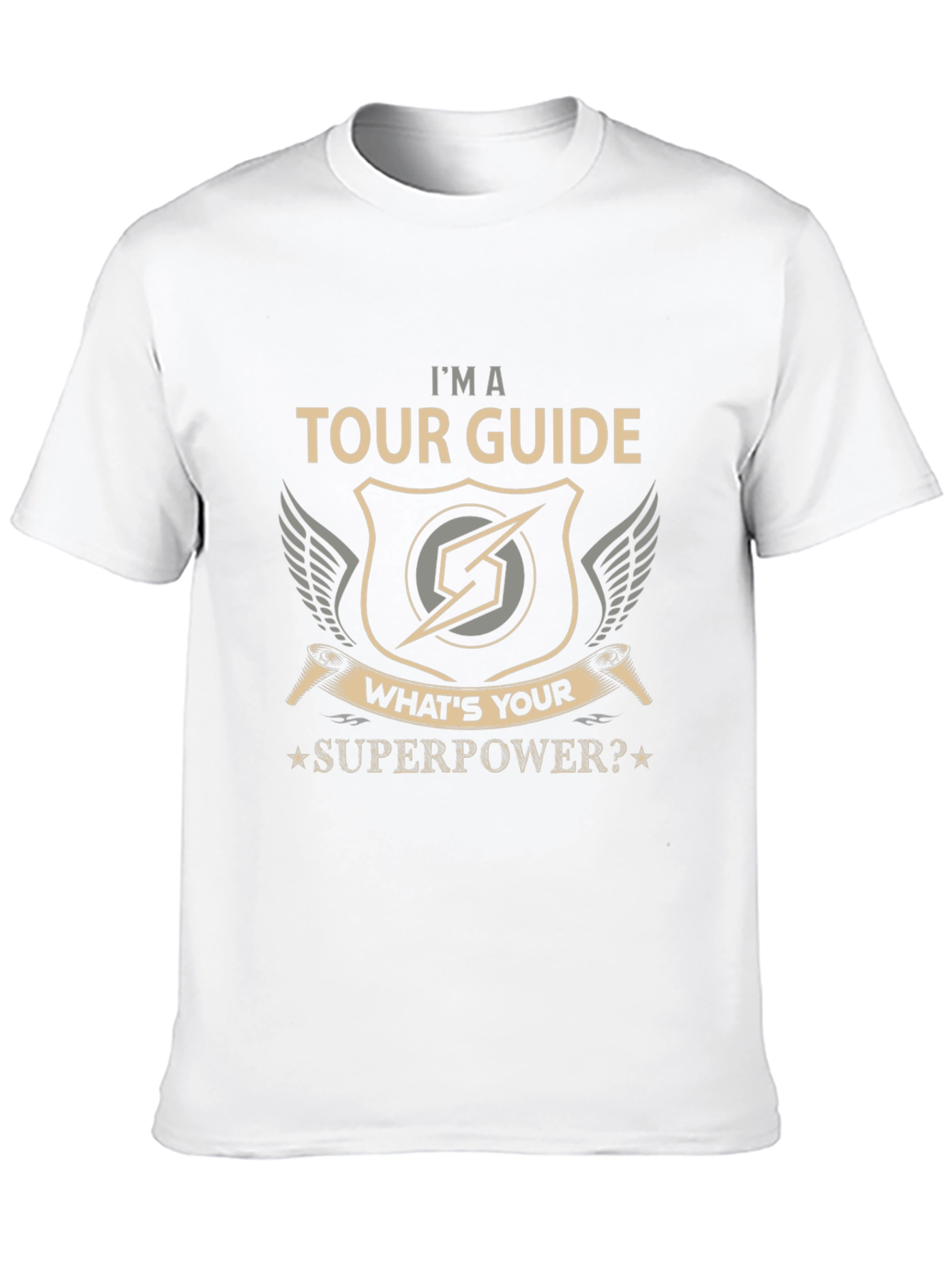 Black Tour Guide Superpower Graphic T-Shirt view 10