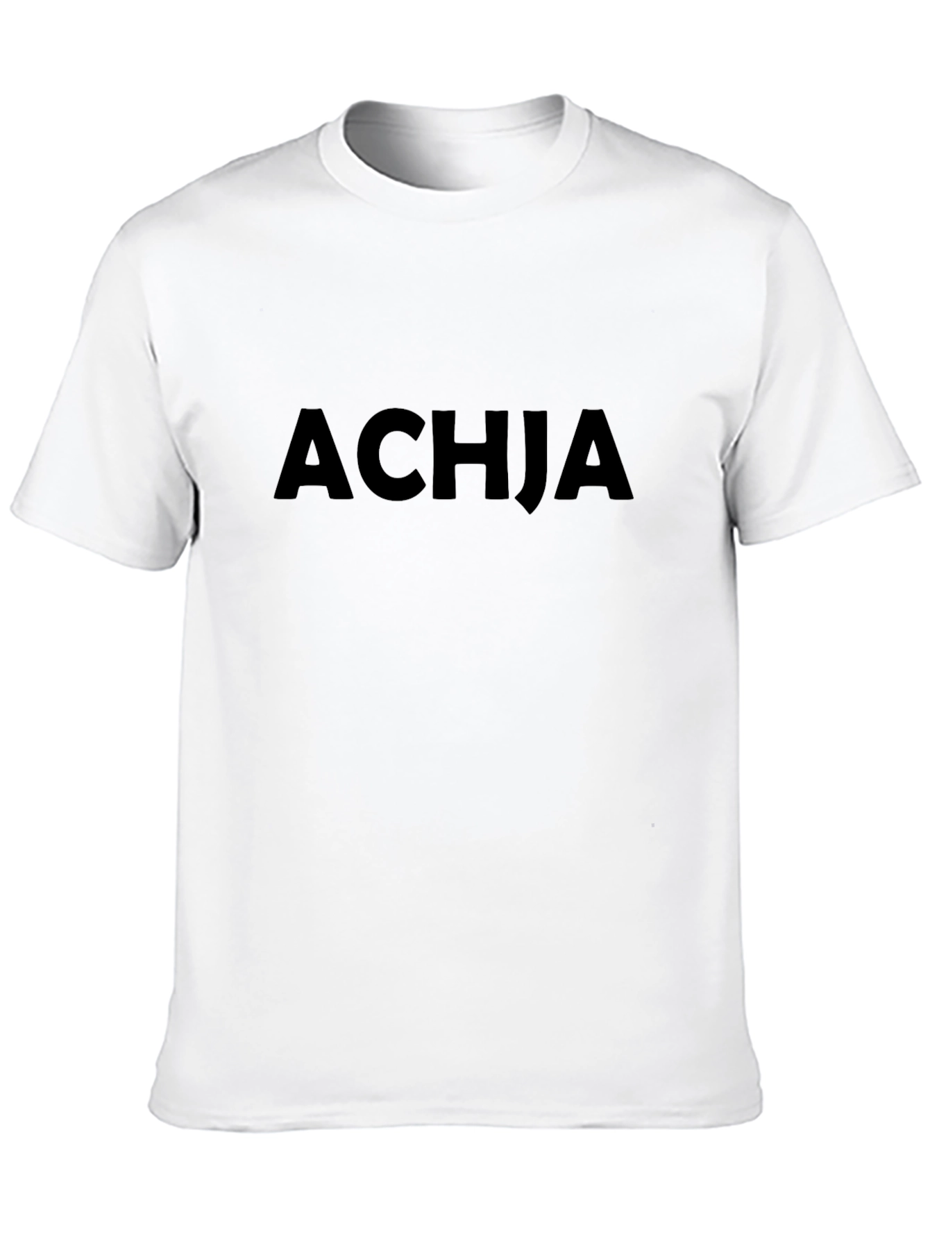 Black ACHJA Black Graphic Tee - Casual Comfort view 10