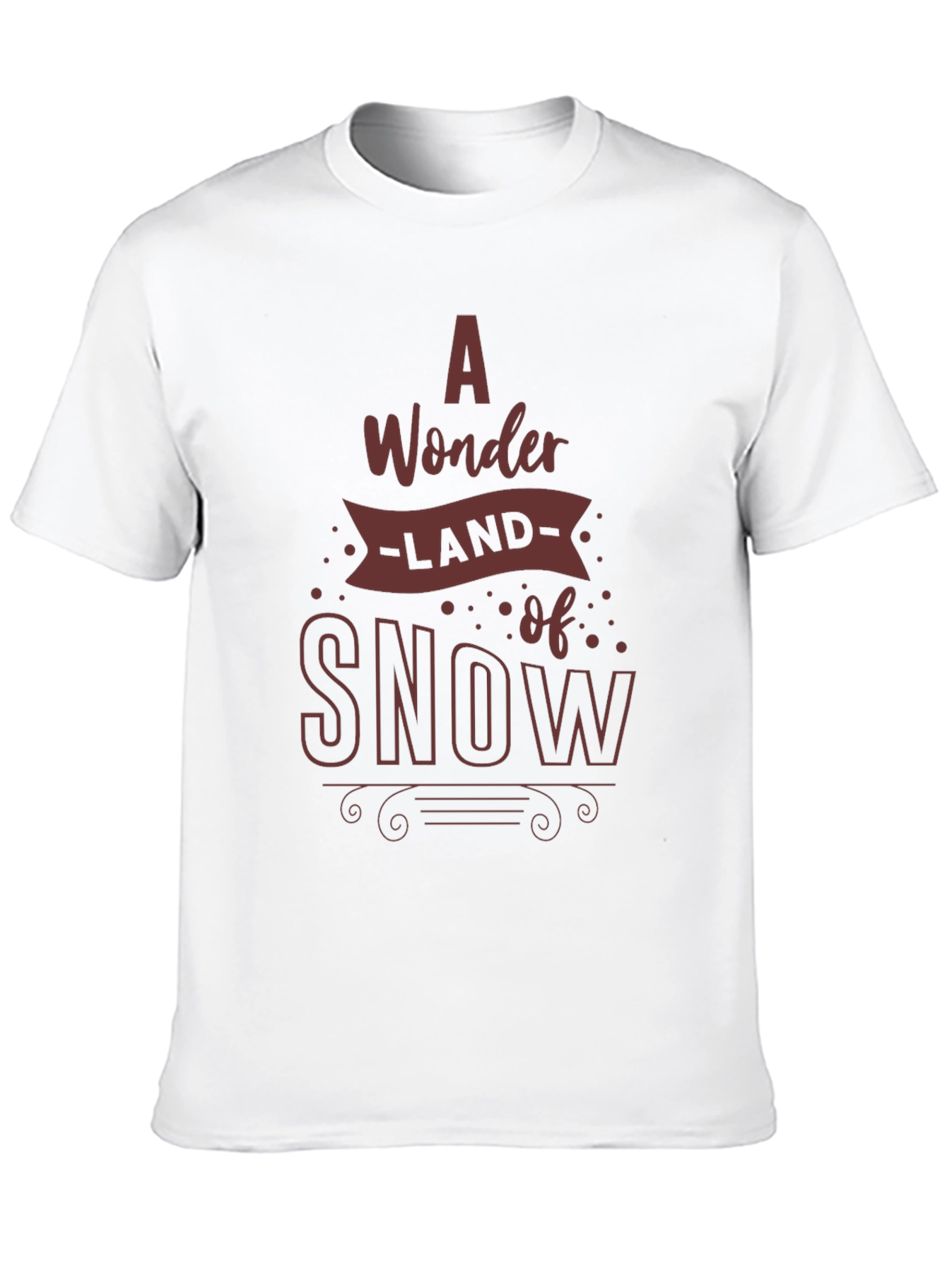 Black A Wonderland of Snow Graphic Tee view 10