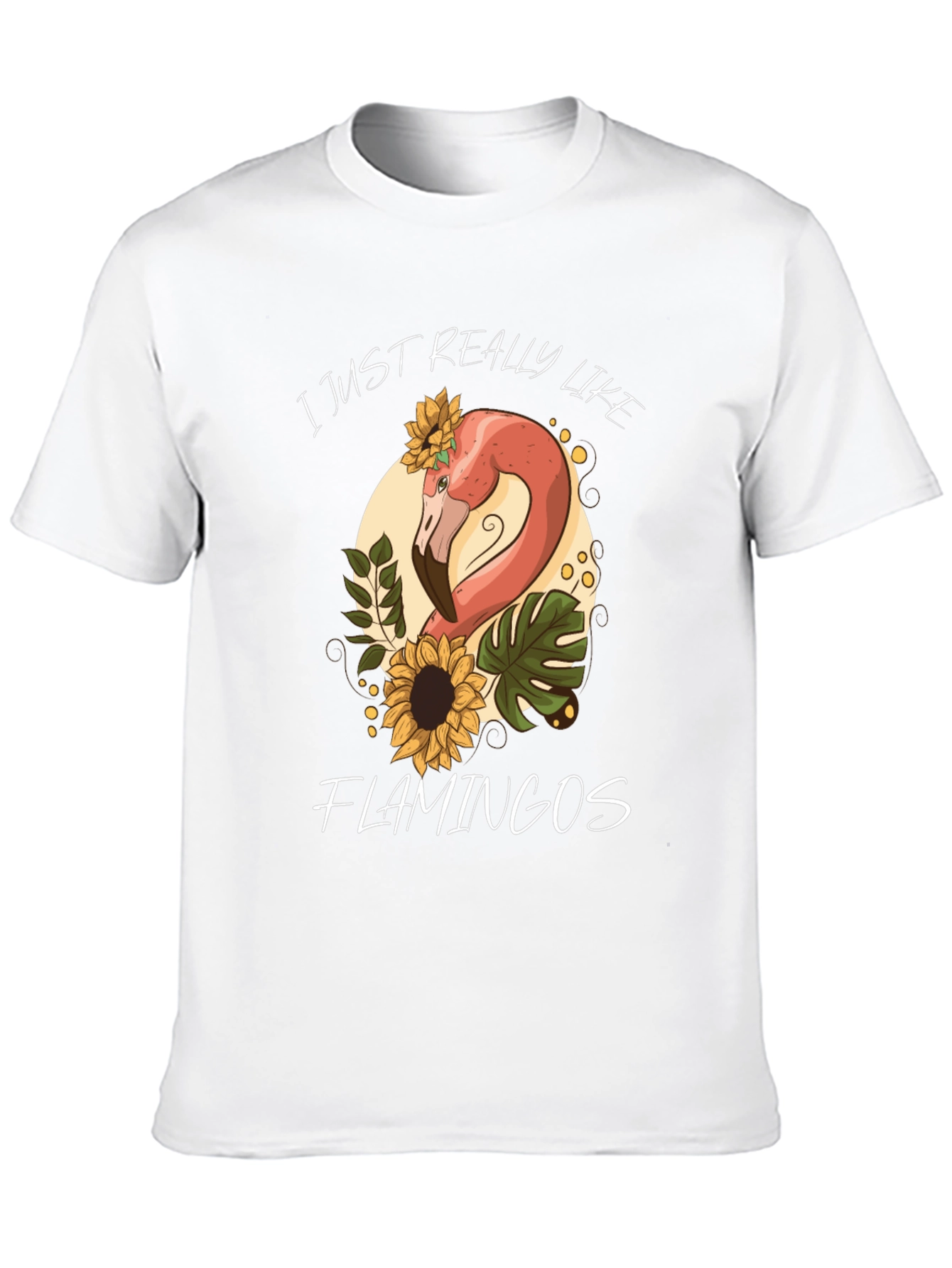 Black Flamingo Lover Graphic Tee - Cute and Comfy! view 10