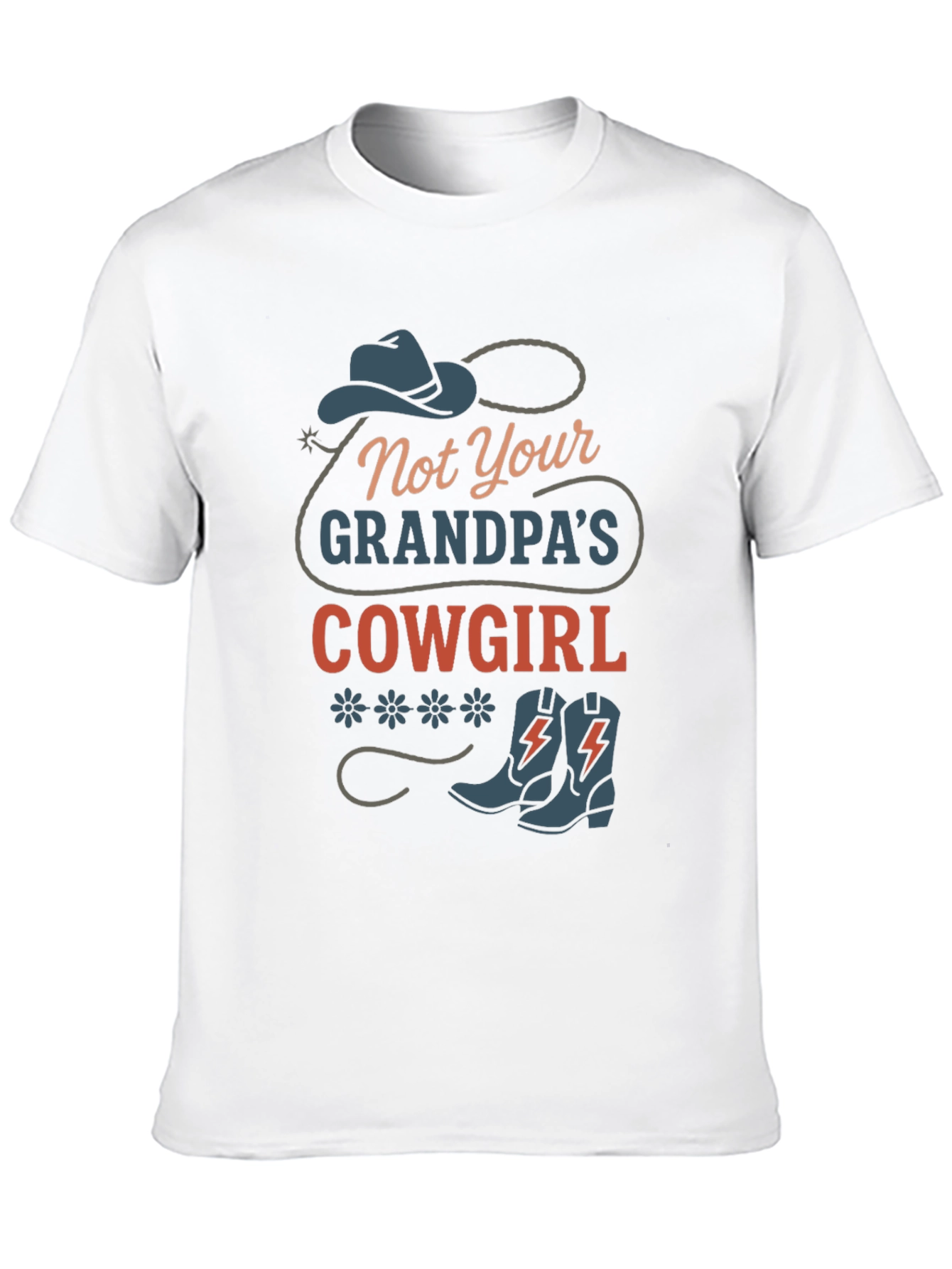 Black Not Your Grandpa's Cowgirl Graphic Tee view 10