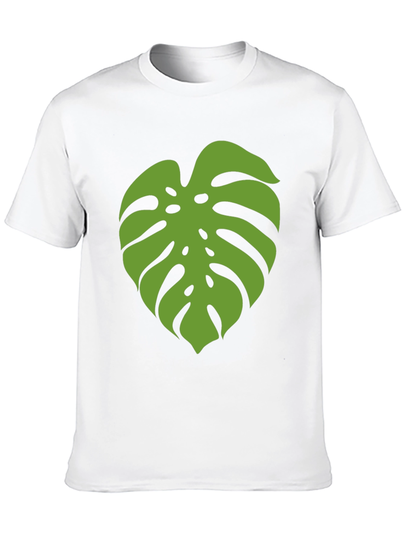 Monstera Leaf Graphic Tee - Black - 10