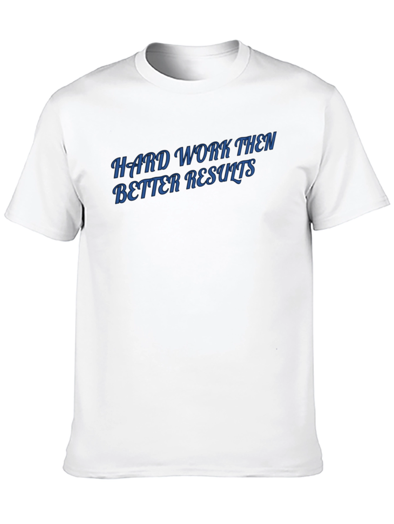 Black Hard Work Results Men's Black T-Shirt view 10