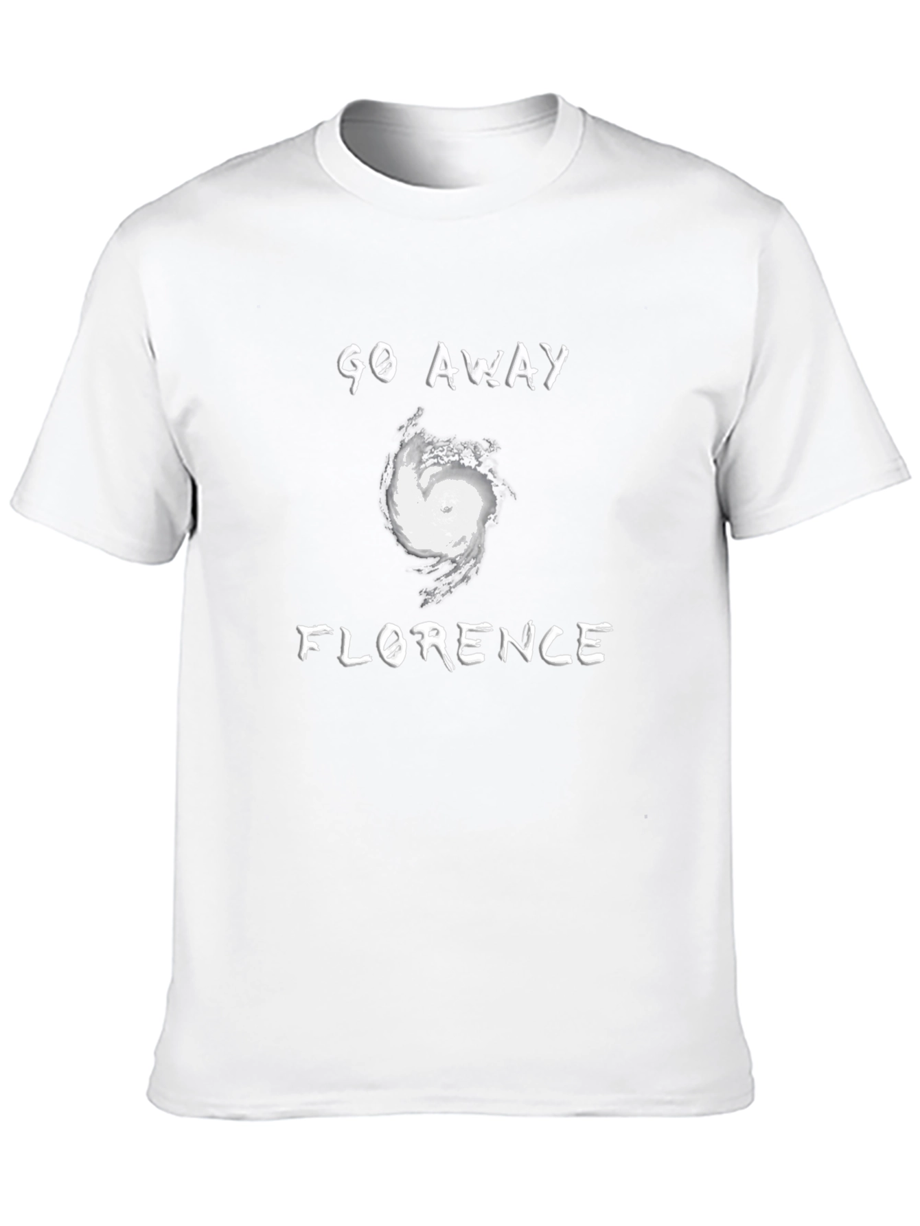 Black Go Away Florence T-Shirt: Hurricane Graphic Tee view 10