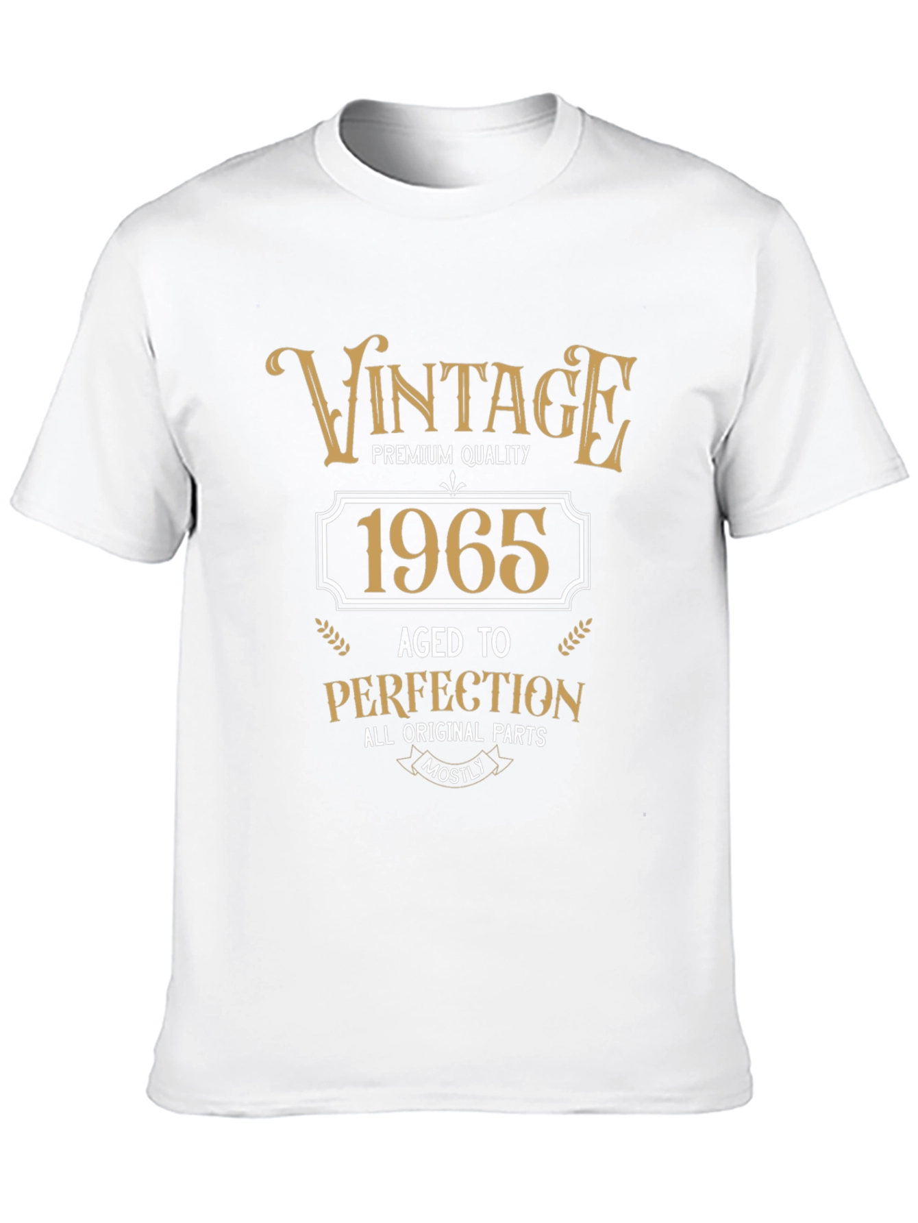 Black Vintage 1965 Aged To Perfection Black T-Shirt view 10