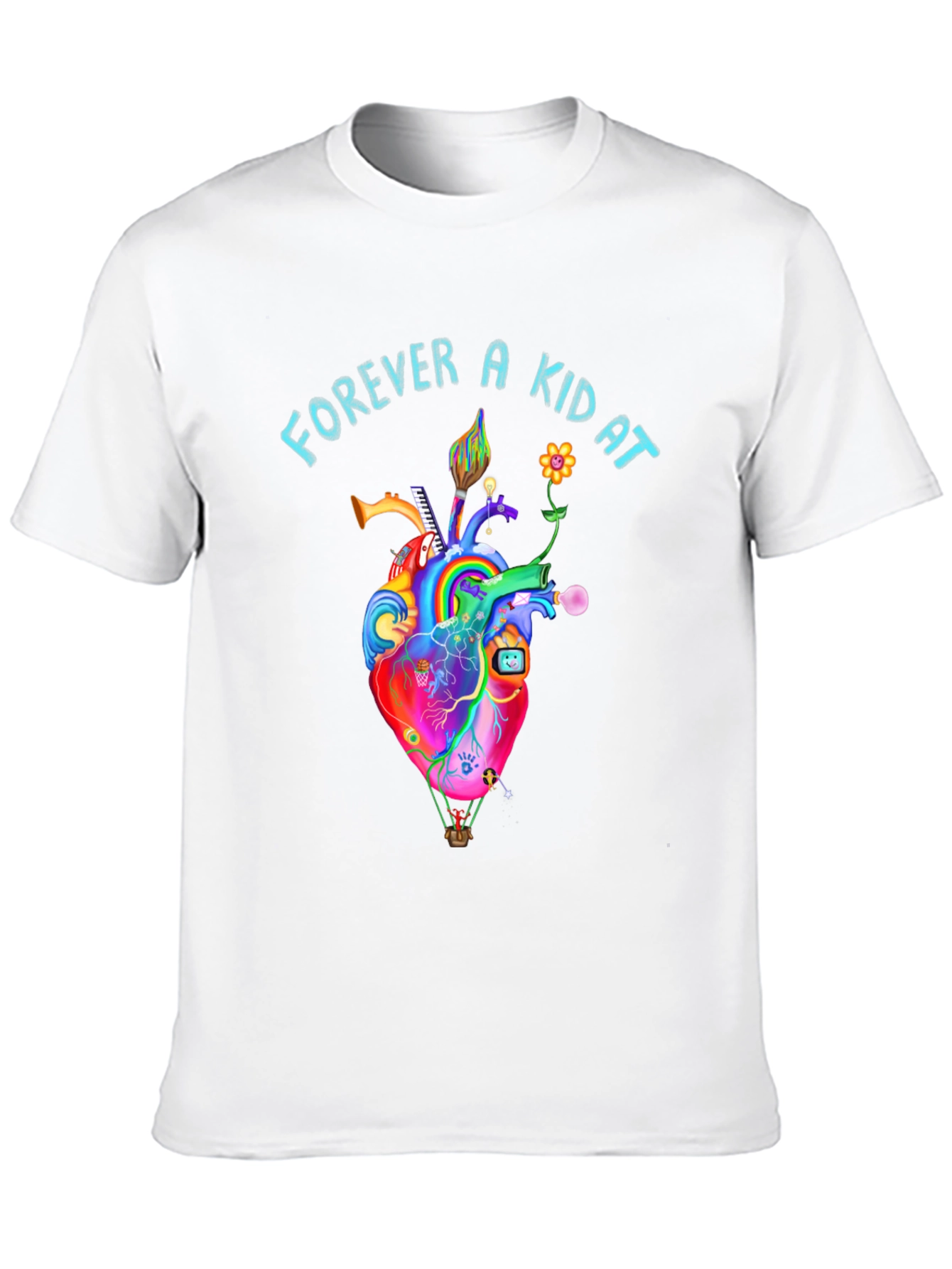 Black Forever A Kid At Heart Graphic Tee view 10