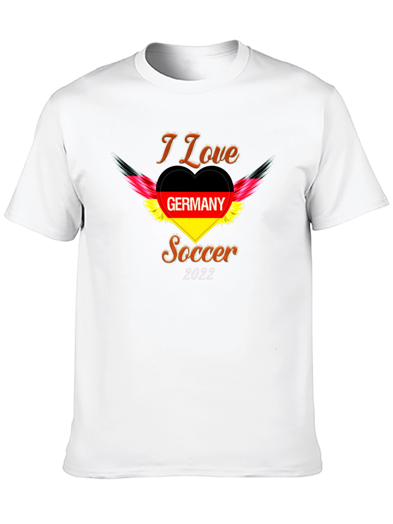 Black I Love Germany Soccer 2022 T-Shirt view 10