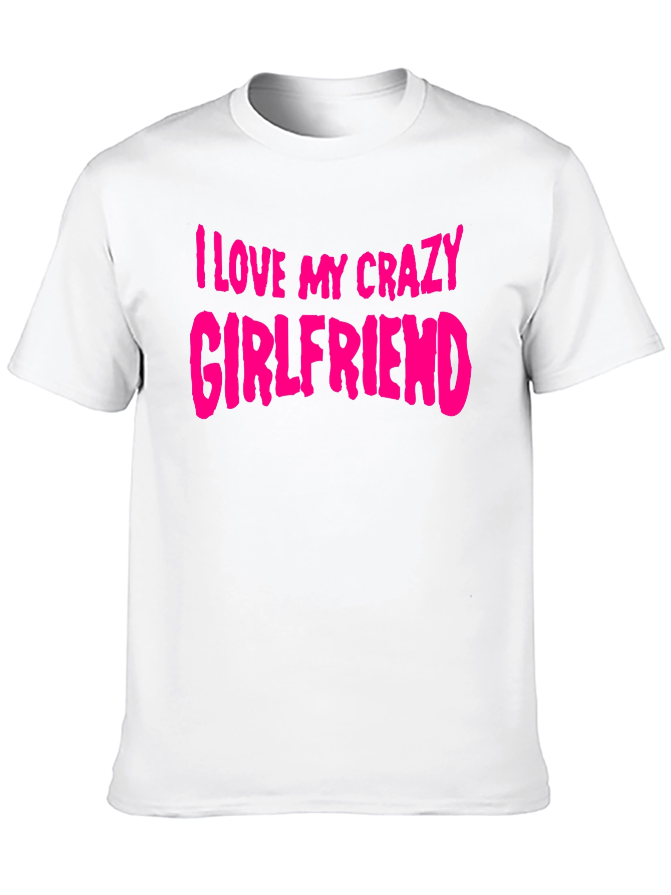 Black I Love My Crazy Girlfriend T-Shirt - Black view 10