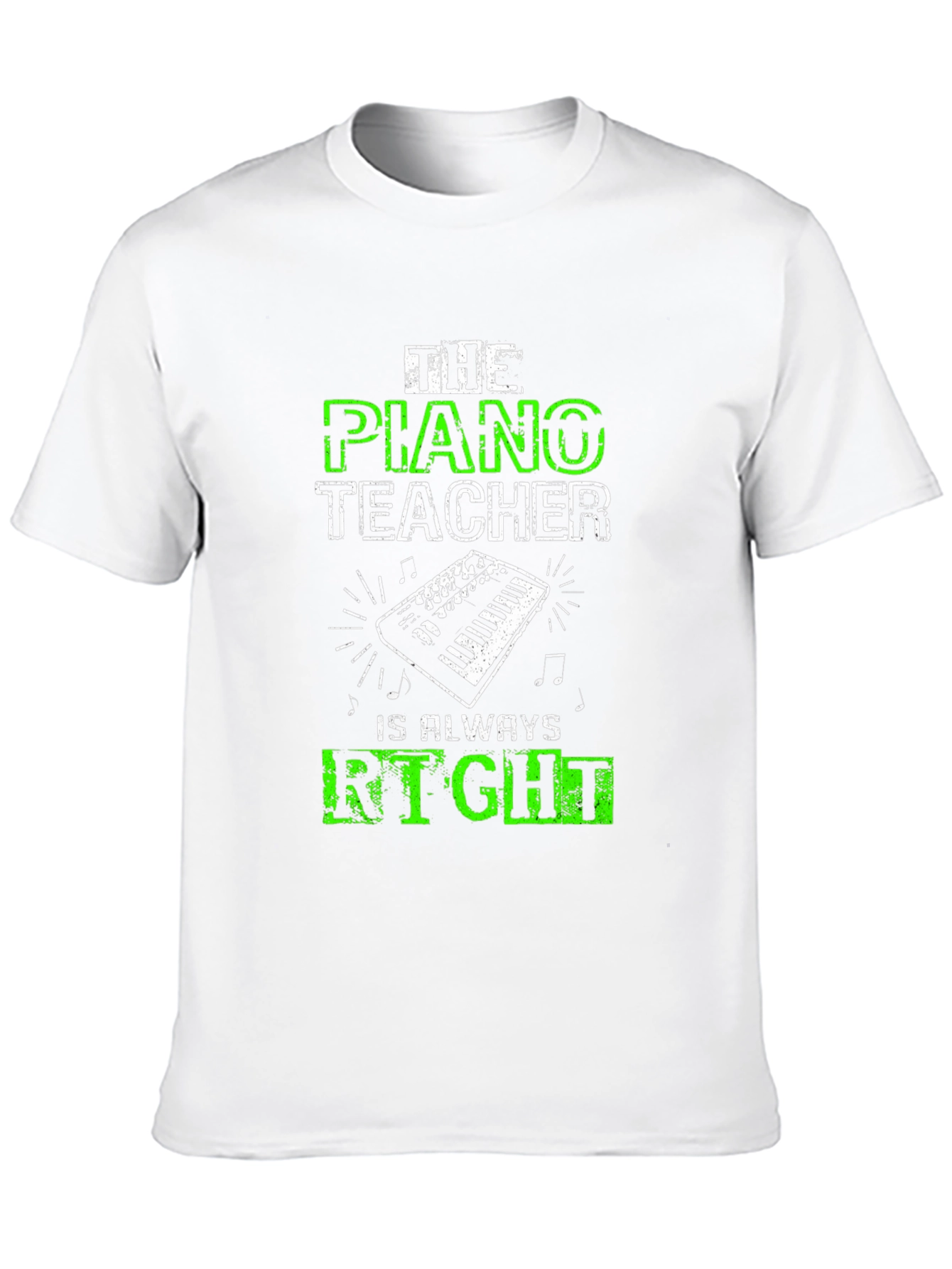 Black Piano Teacher Graphic Tee - Always Right! view 10