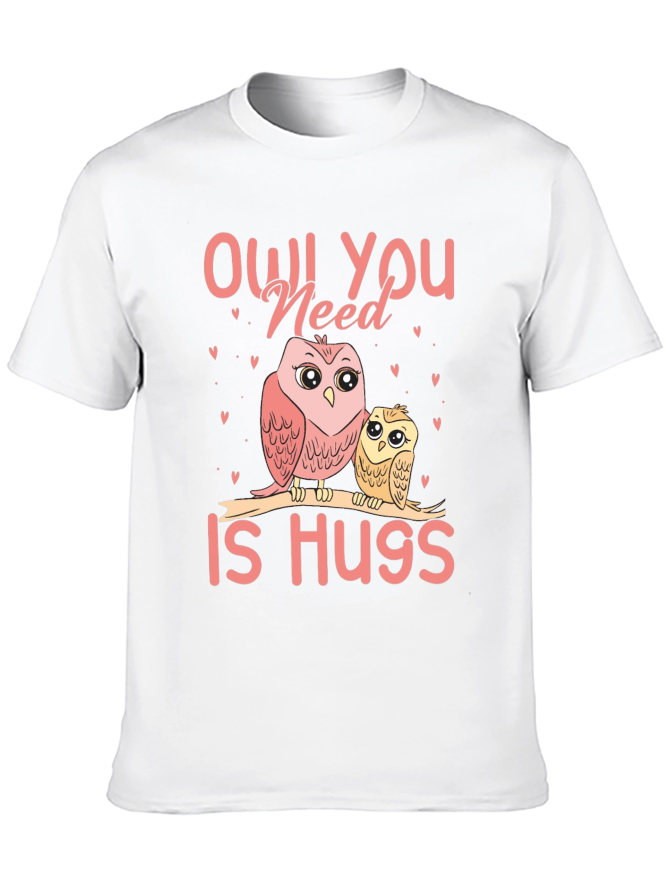 Black Owl You Need Is Hugs T-Shirt view 10