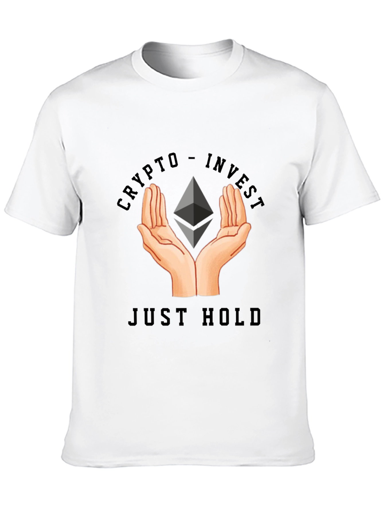 Black Crypto Invest - Just Hold T-Shirt view 10