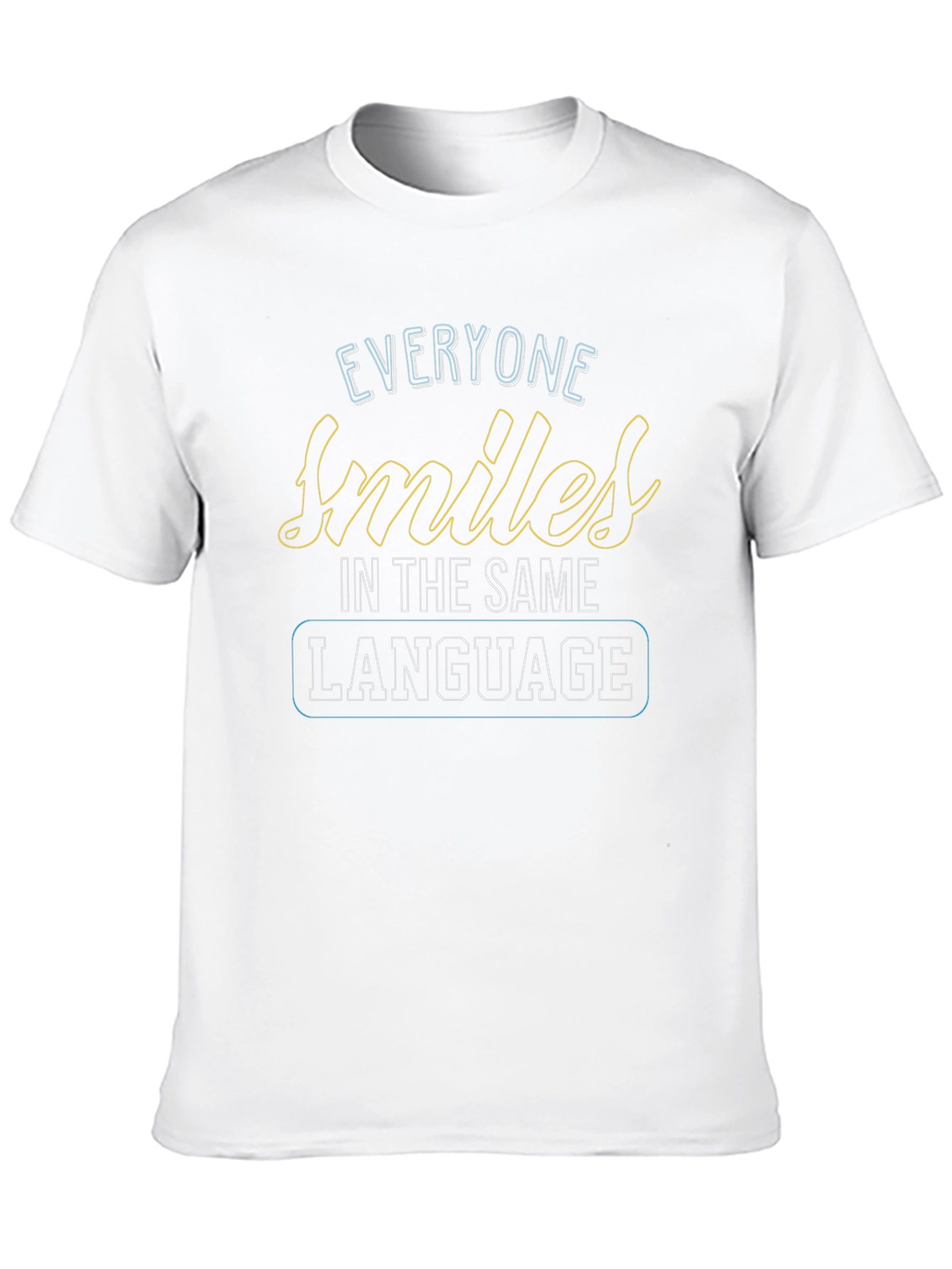 Black Everyone Smiles Graphic T-Shirt - Black view 10