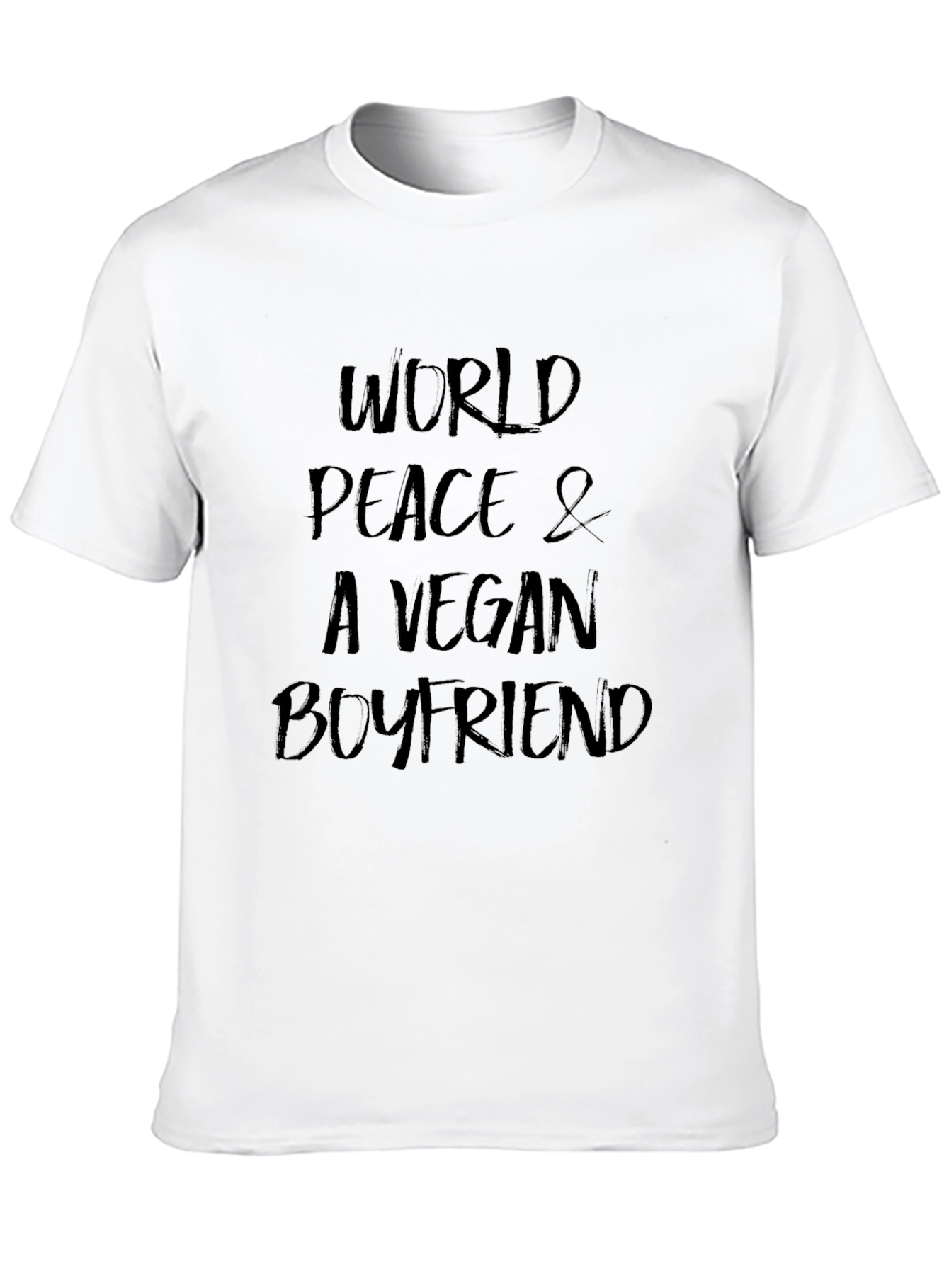Black Vegan Boyfriend Black Graphic Tee view 10