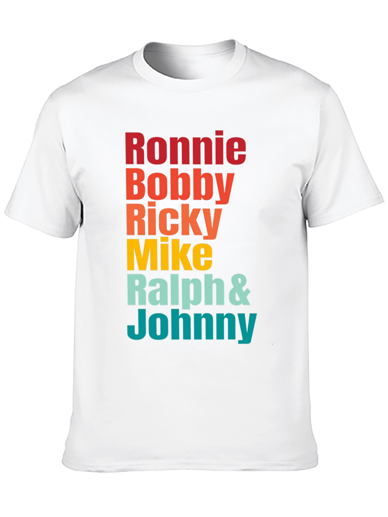 Black Ronnie Bobby Ricky Mike Ralph & Johnny Band Tee view 10