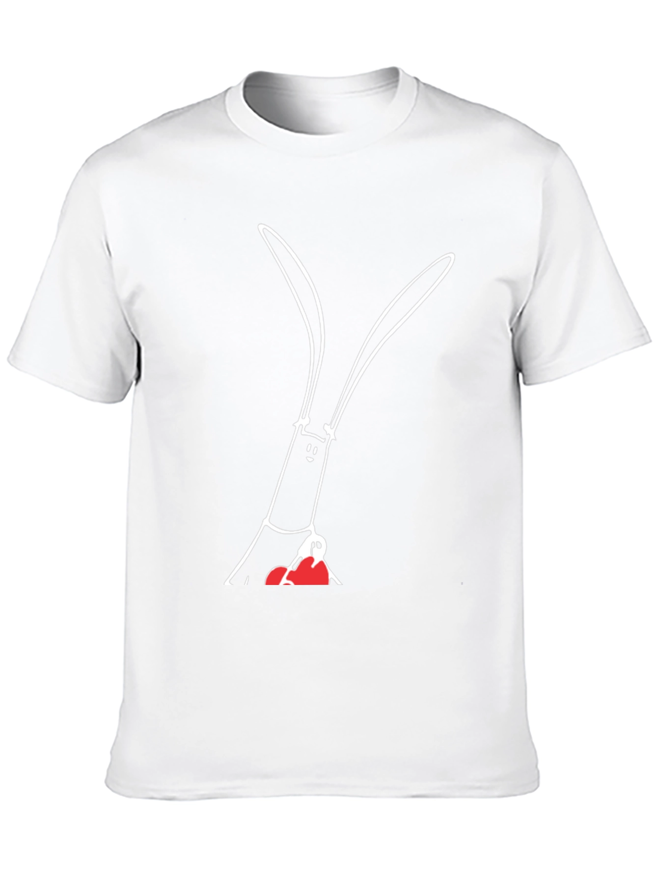 Black Funny Rabbit with Boxing Gloves Black T-Shirt view 10