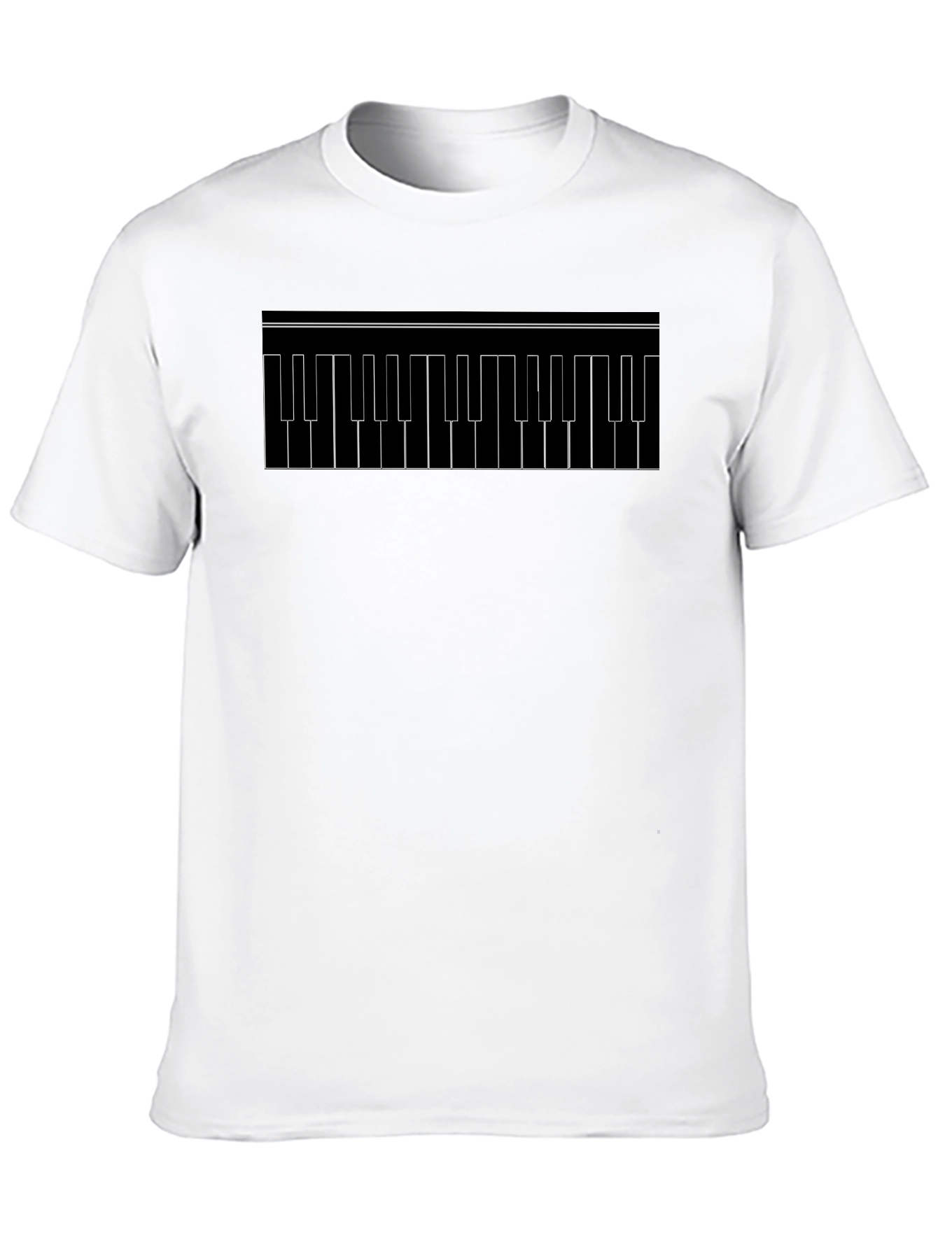 Black Keyboard Keys Graphic Tee - Black view 10