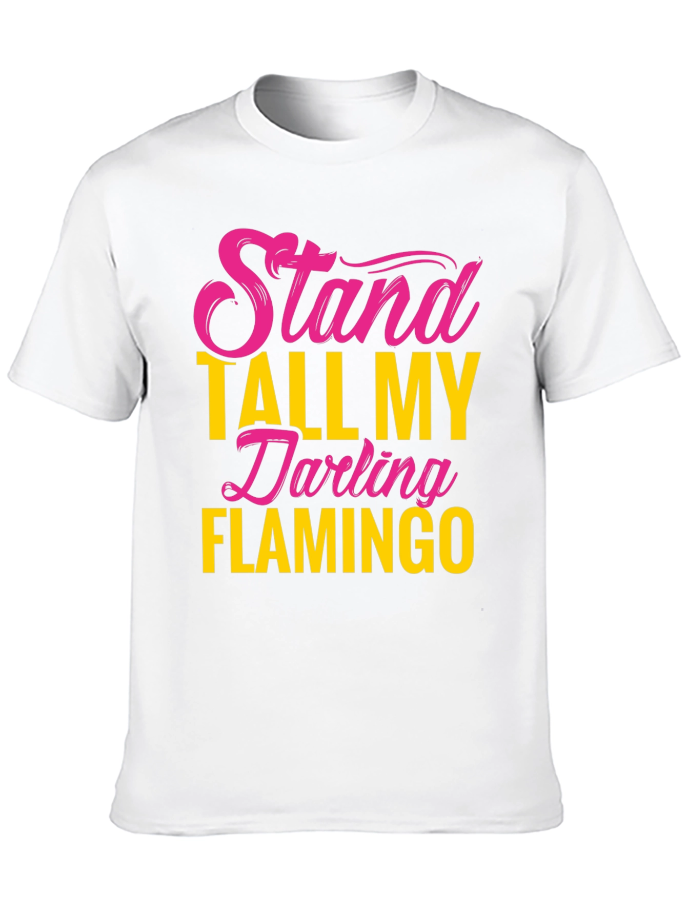 Black Stand Tall Darling Flamingo Graphic Tee view 10