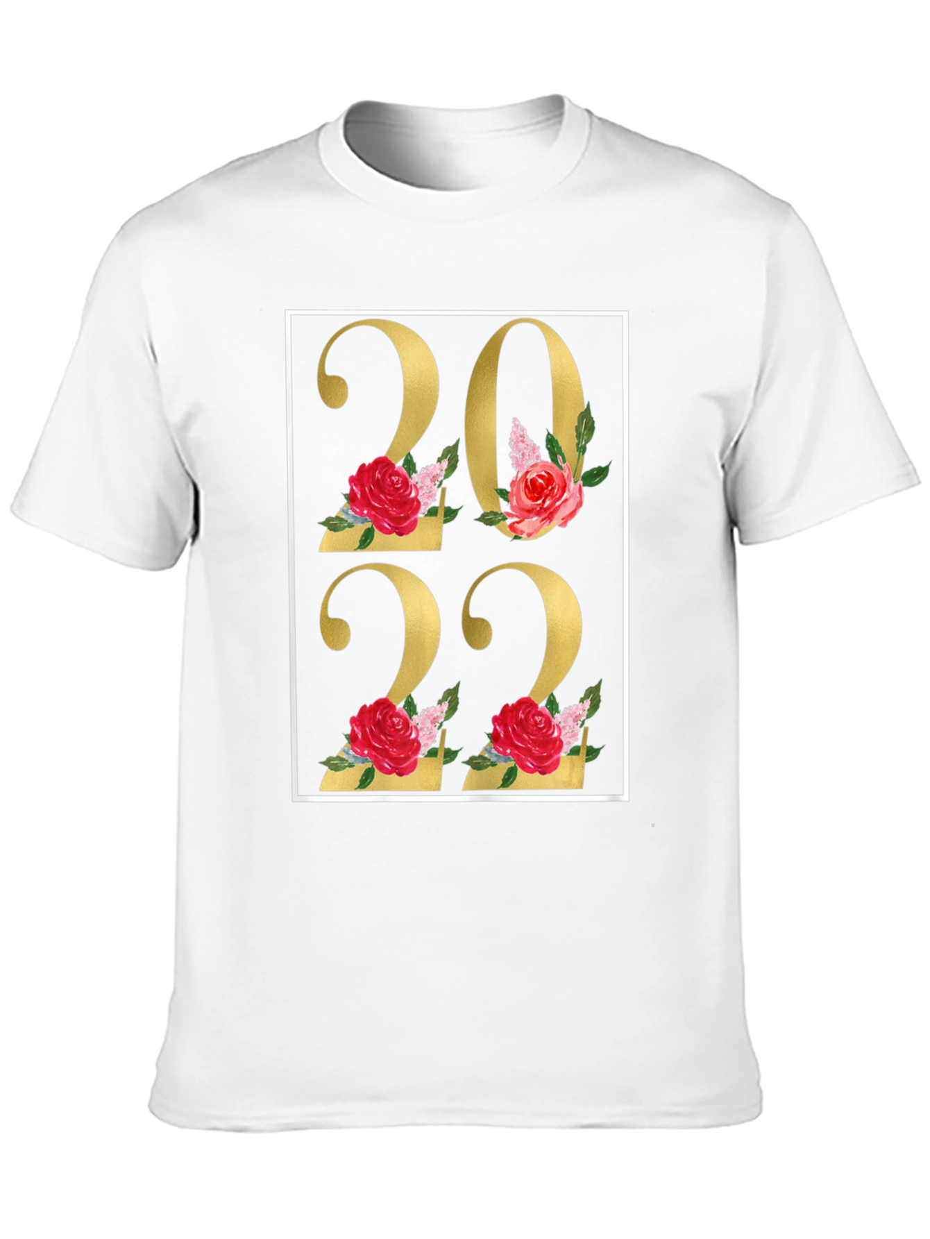 Black Floral 2022 Black T-Shirt view 10