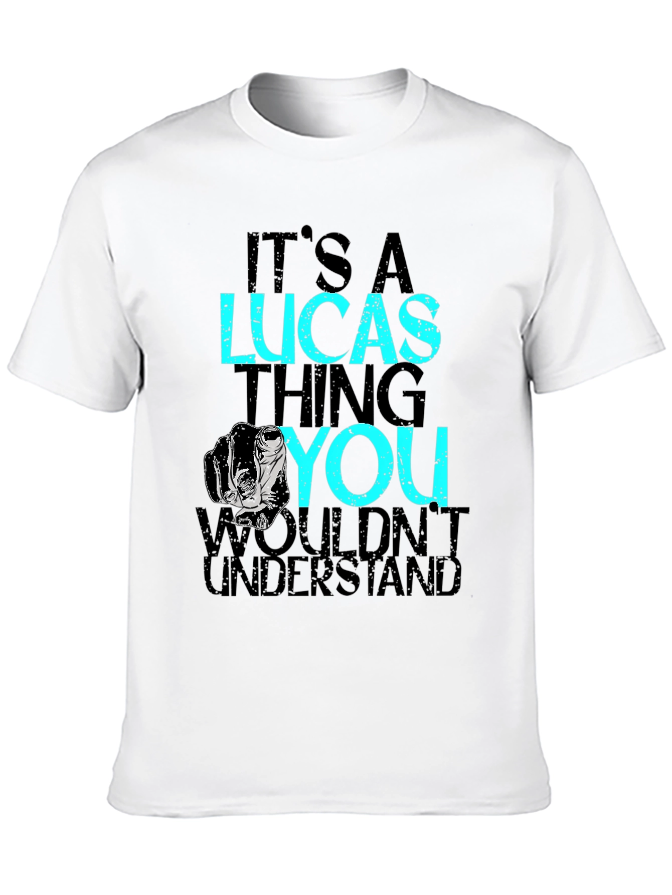 Black It's A Lucas Thing T-Shirt - Black view 10