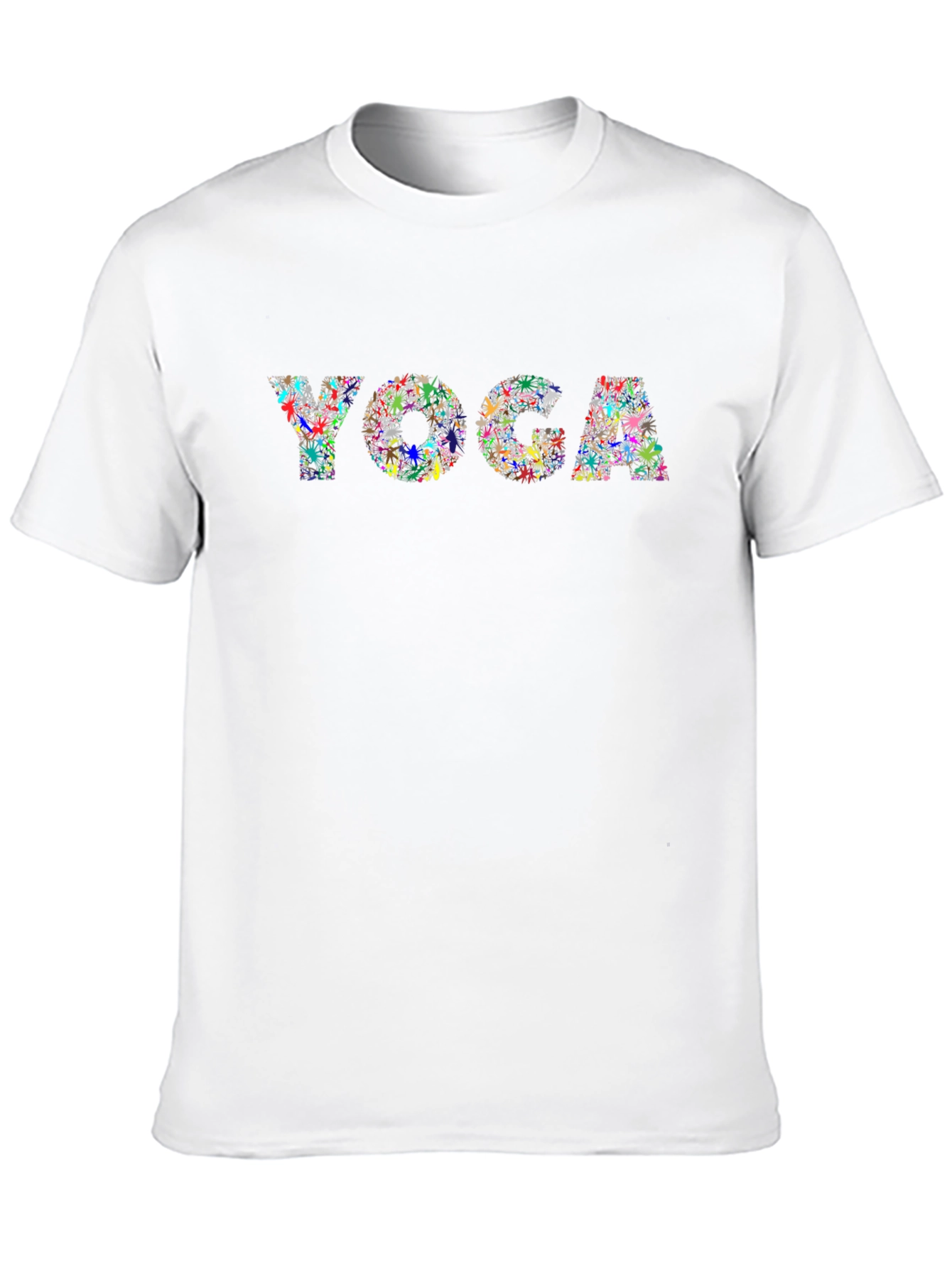 Black Yoga Graphic Tee - Black Cotton Comfort Fit view 10